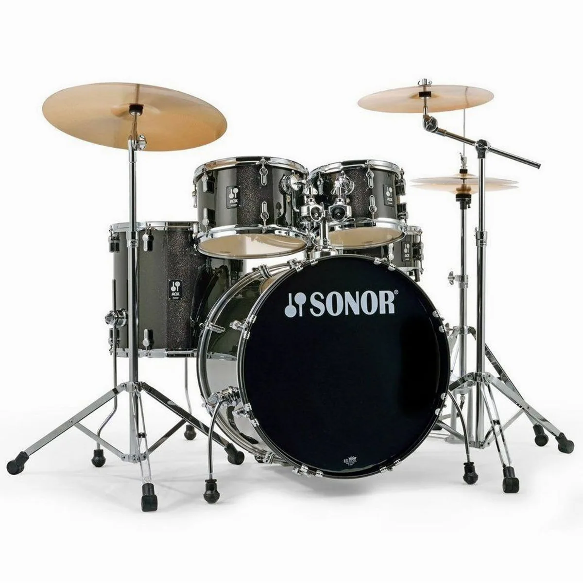 SONOR AQX Stage Schlagzeug, Komplett-Set mit Hardware und Becken