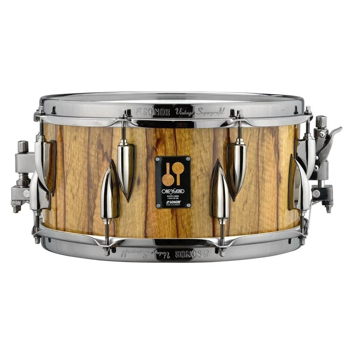 SONOR One of a Kind Black Limba Snare-Drum, handgefertigt, limitierte Auflage 2