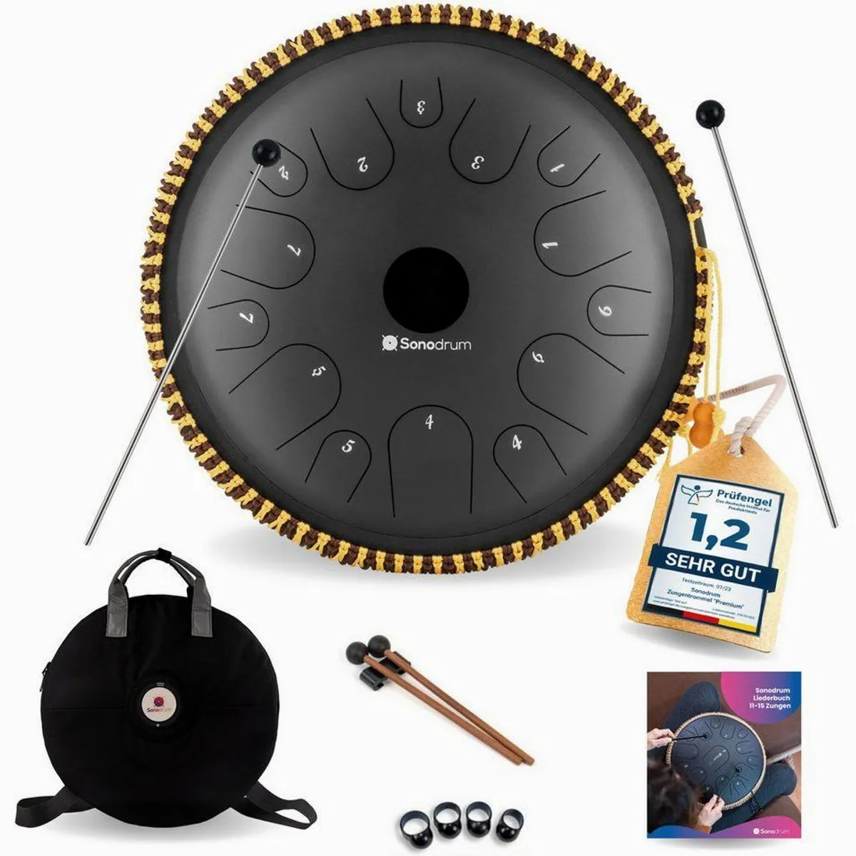 Sonodrum Zungentrommel Exclusive, 14 Töne in C-Dur, inklusive Zubehör
