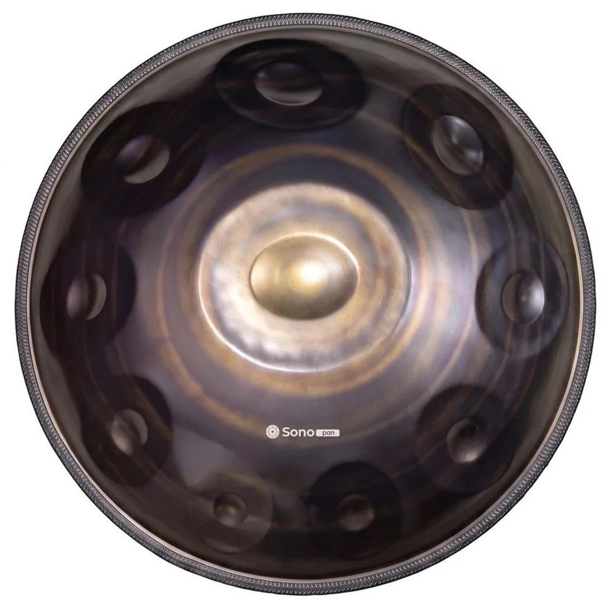 Sonodrum Sonopan Handpan D-Kurd, 440 Hz, intuitives Spielen, handgefertigt, warmen Klang