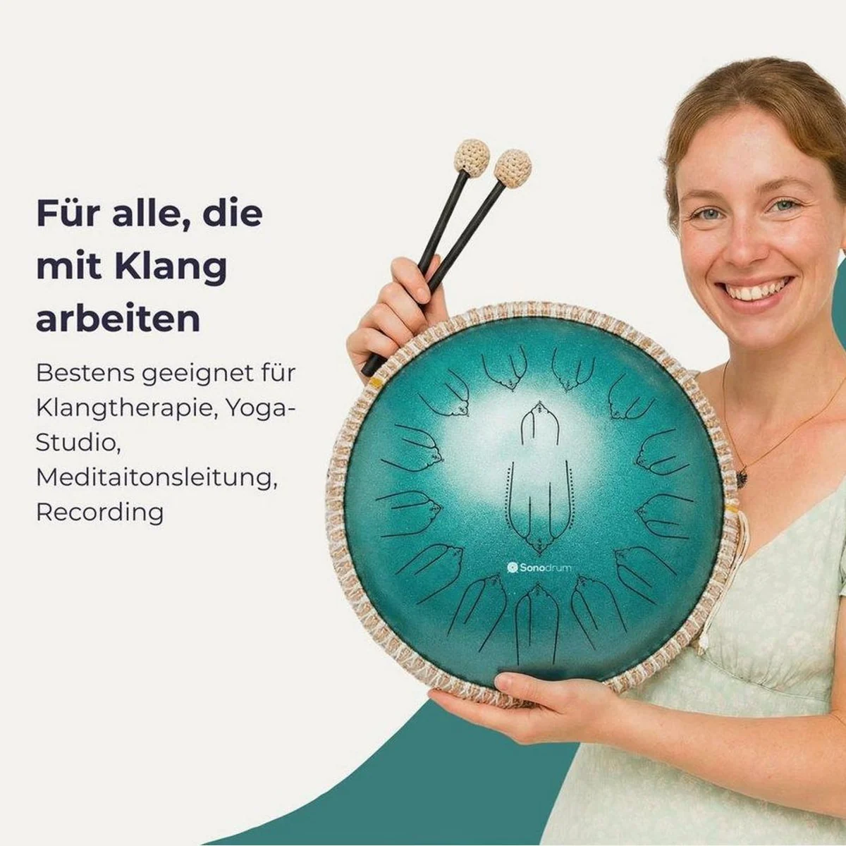 Sonodrum Zungentrommel Meditation, 15 Töne C-Dur, handgefertigt, einfach zu spielen 4