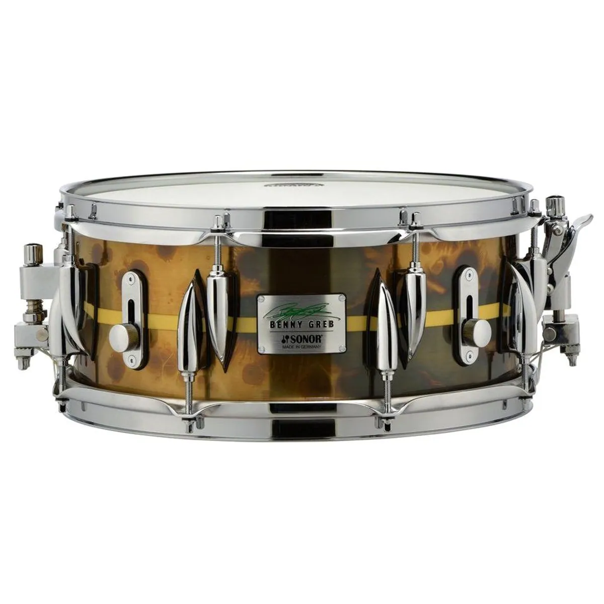 Sonor Benny Greb Snare 2.0 13"x5,75" Vintage Brass, Messing, Dual Glide Abhebung