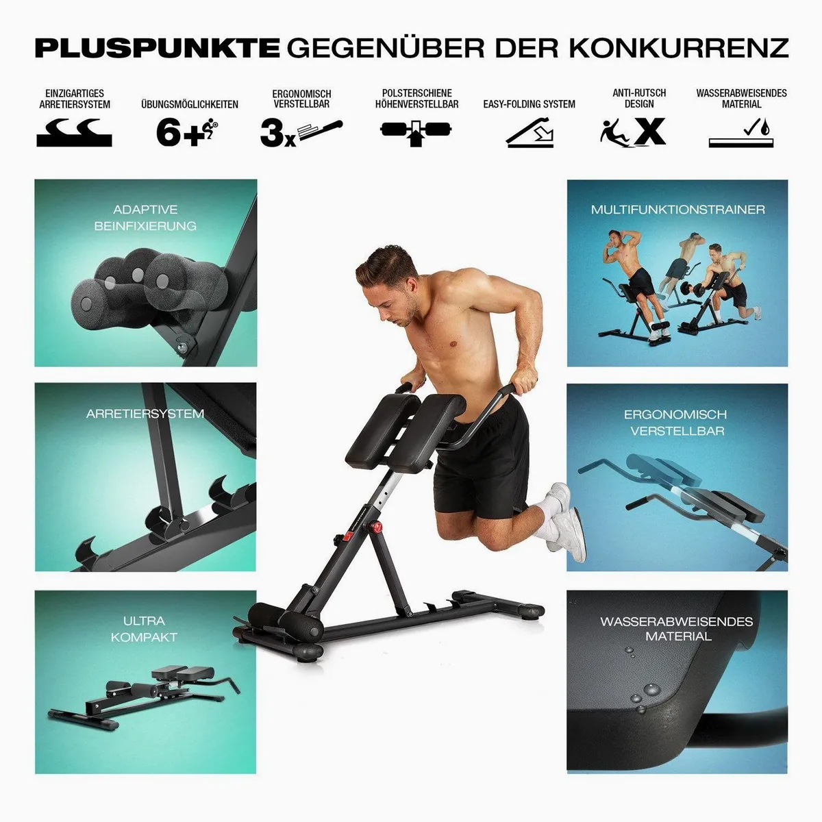 Sportstech BRT150 Hantelbank, 6in1 Funktionen, ergonomisch verstellbar 4