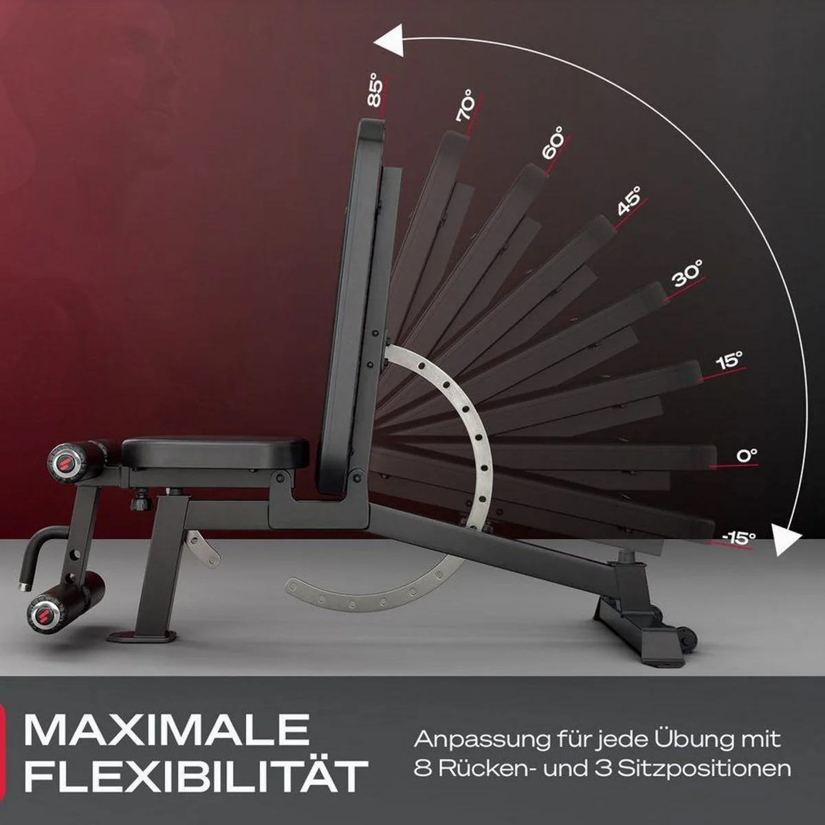 Sportstech BRT700 Hantelbank, 21in1 Multifunktionalität, platzsparend, robust 2