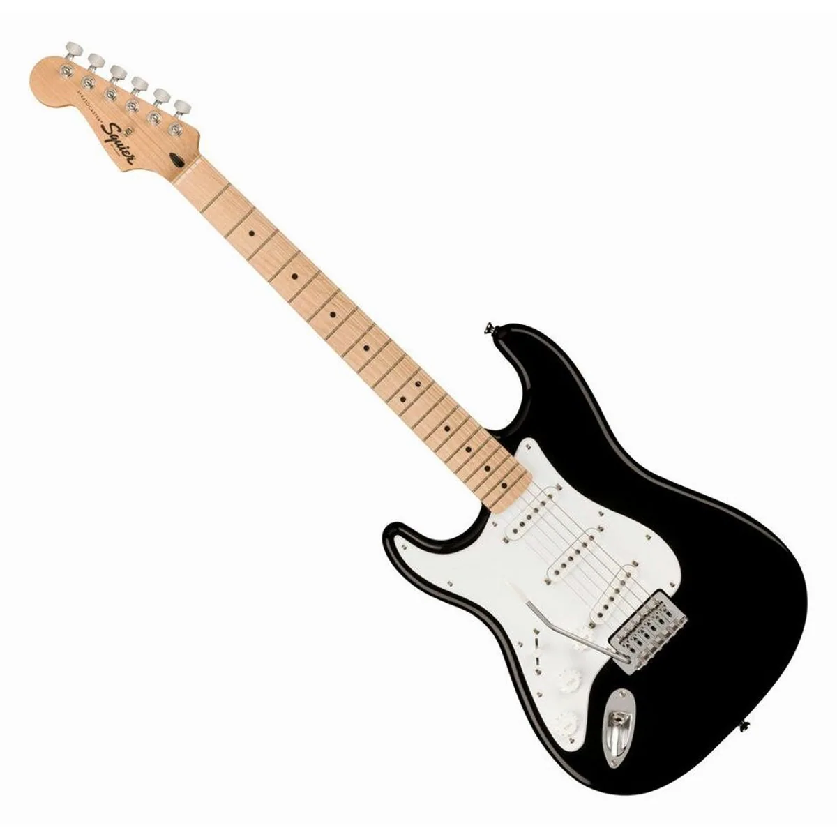 Squier Sonic Stratocaster LH Black, vielseitige Sounds und komfortabler Ahornhals
