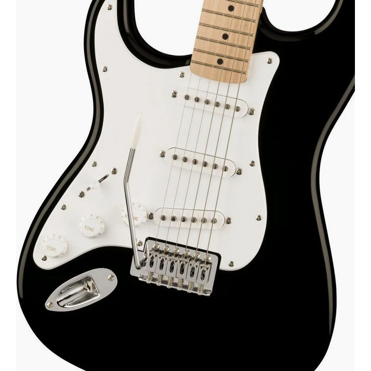 Squier Sonic Stratocaster LH Black, vielseitige Sounds und komfortabler Ahornhals 4