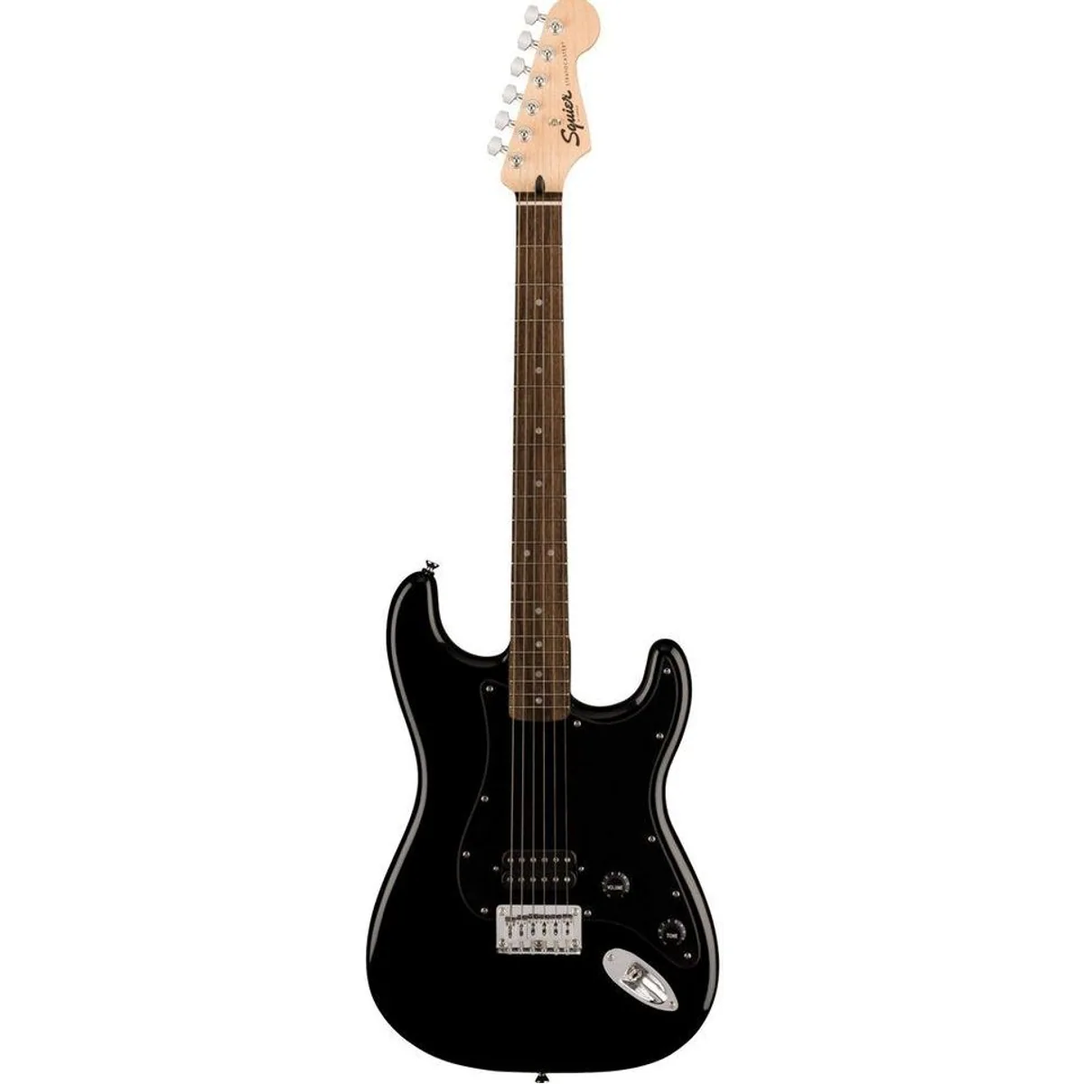 Squier Sonic Stratocaster HT H IL Black, Pappel-Korpus, geschraubter Ahornhals