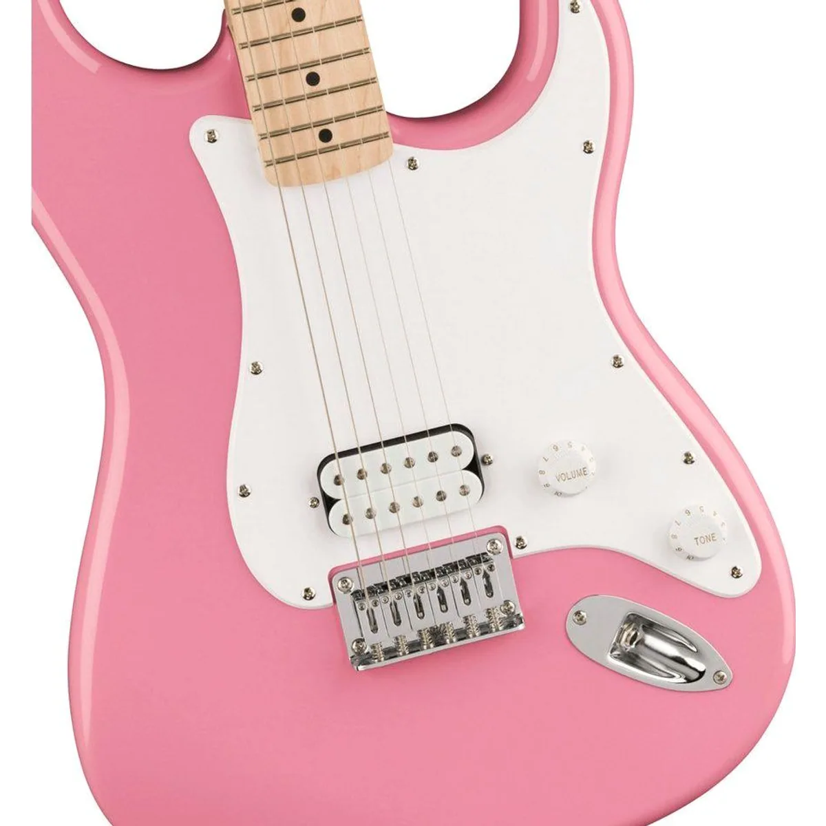 Squier Sonic Stratocaster HT H Flash Pink, kraftvoller Humbucker-Sound 4