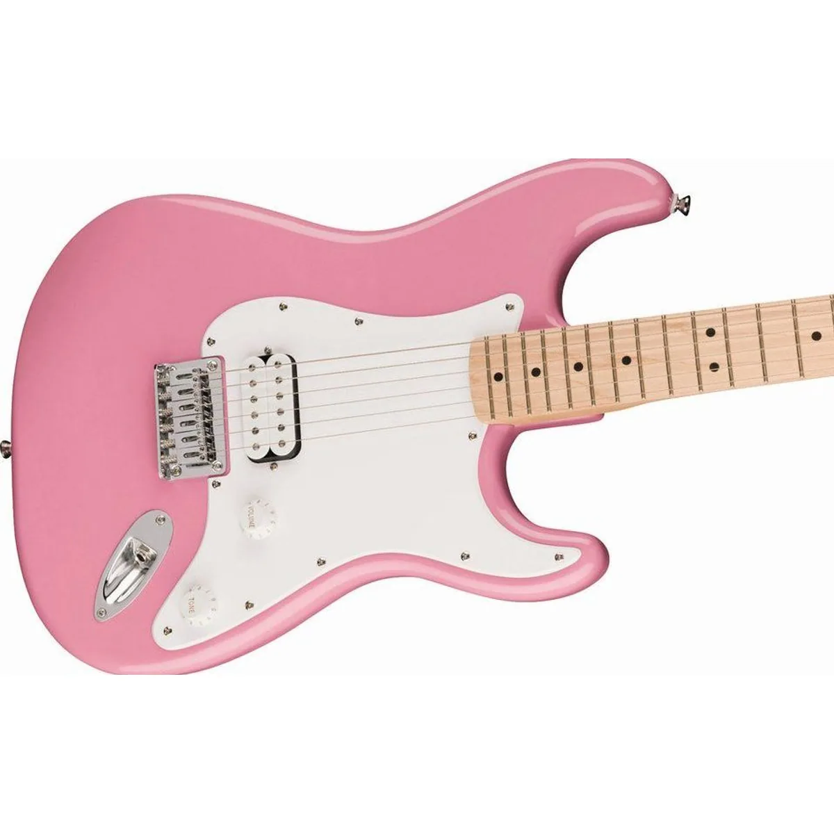 Squier Sonic Stratocaster HT H Flash Pink, kraftvoller Humbucker-Sound 5