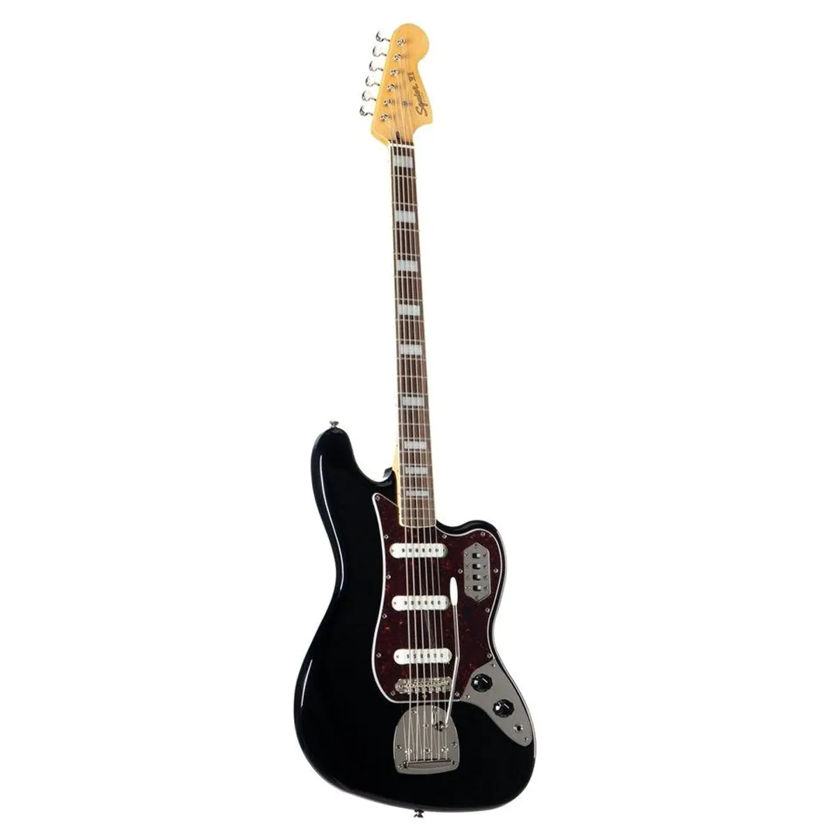 Squier Classic Vibe Bass VI Black, 6-Saiter, vielseitiger Klang