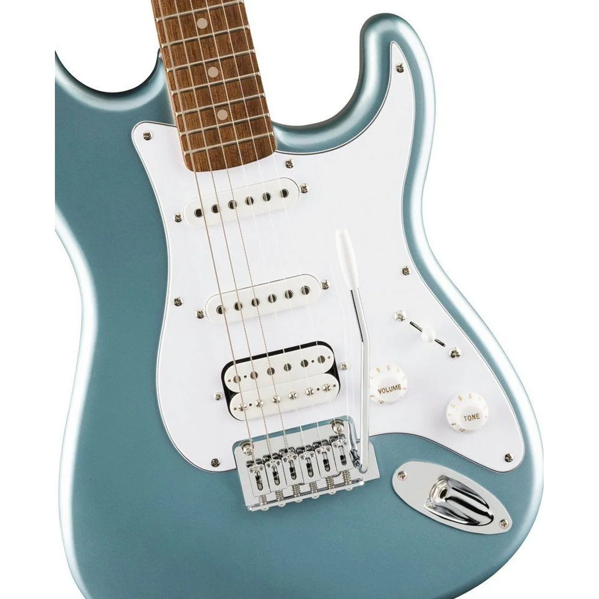 Squier Affinity Stratocaster Junior HSS, kompakt, vielseitig, Ice Blue Metallic 4