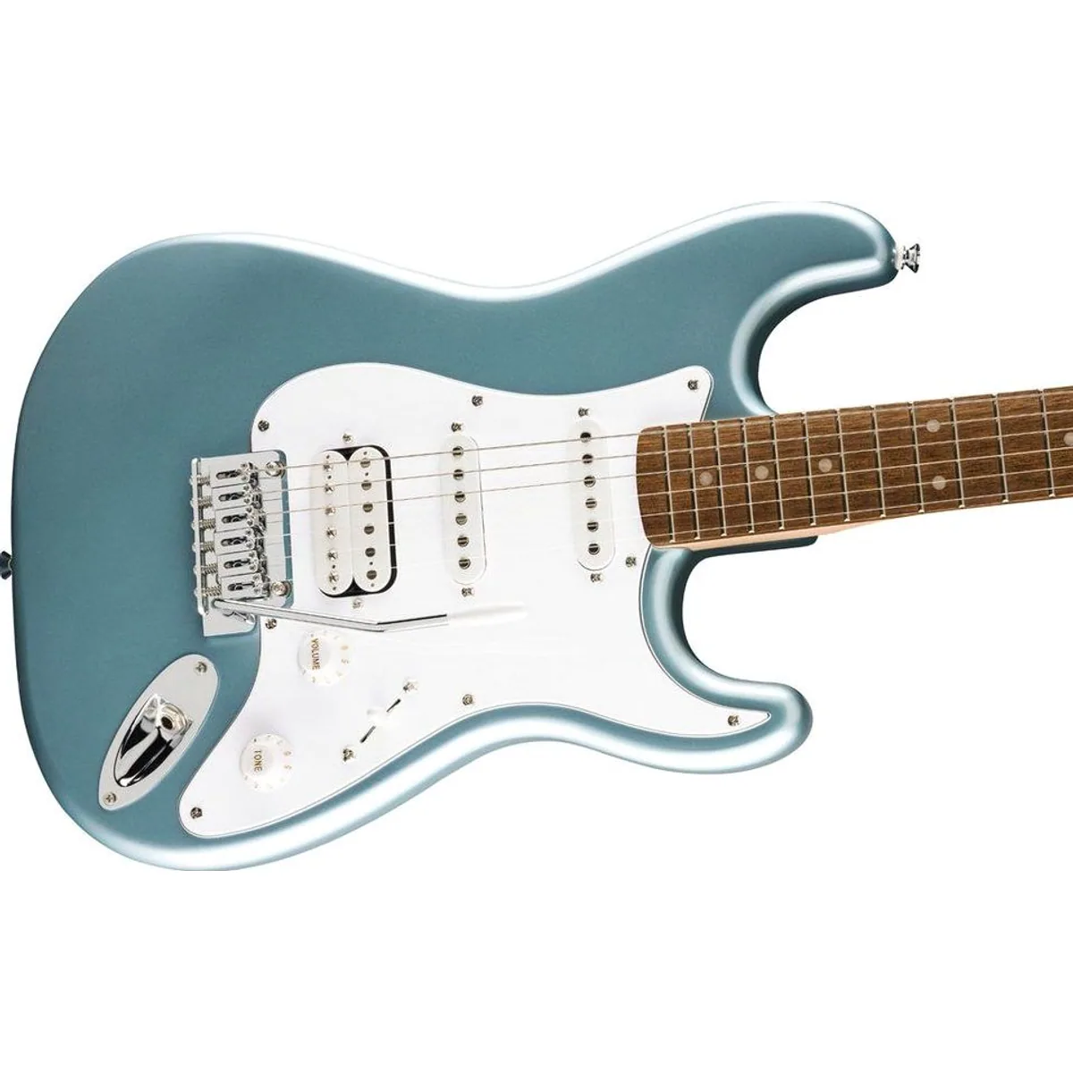 Squier Affinity Stratocaster Junior HSS, kompakt, vielseitig, Ice Blue Metallic 5
