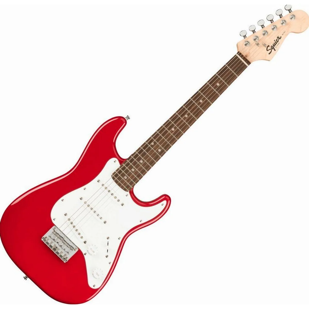 Squier Mini Stratocaster Dakota Red, kompakt, vielseitig, komfortabel