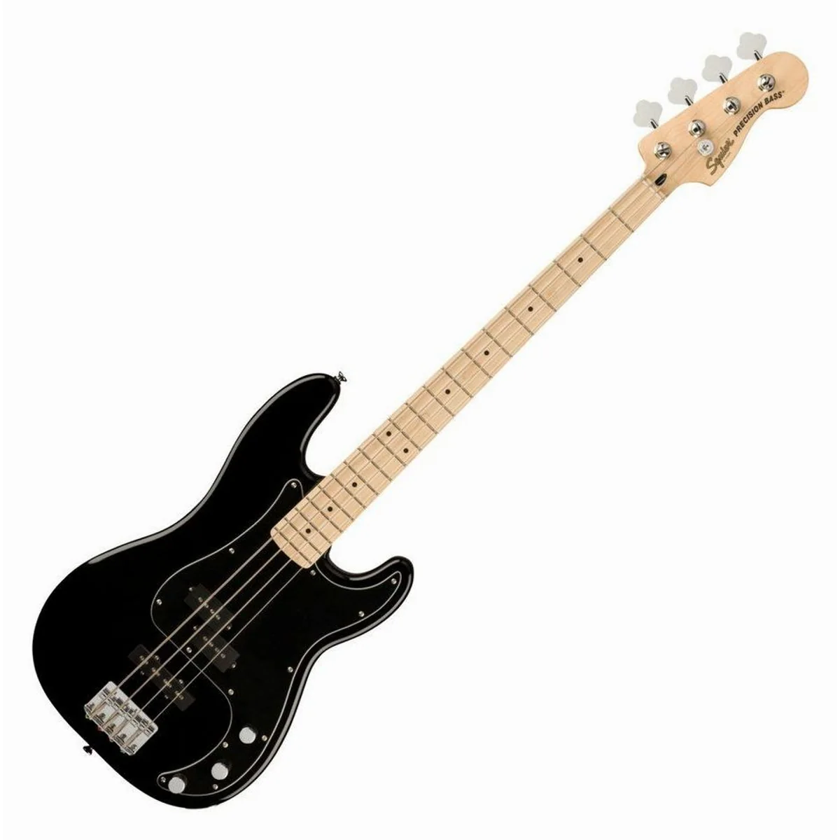 Squier Precision Bass PJ MN Black, vielseitige PJ-Pickups, schlanker Aufbau