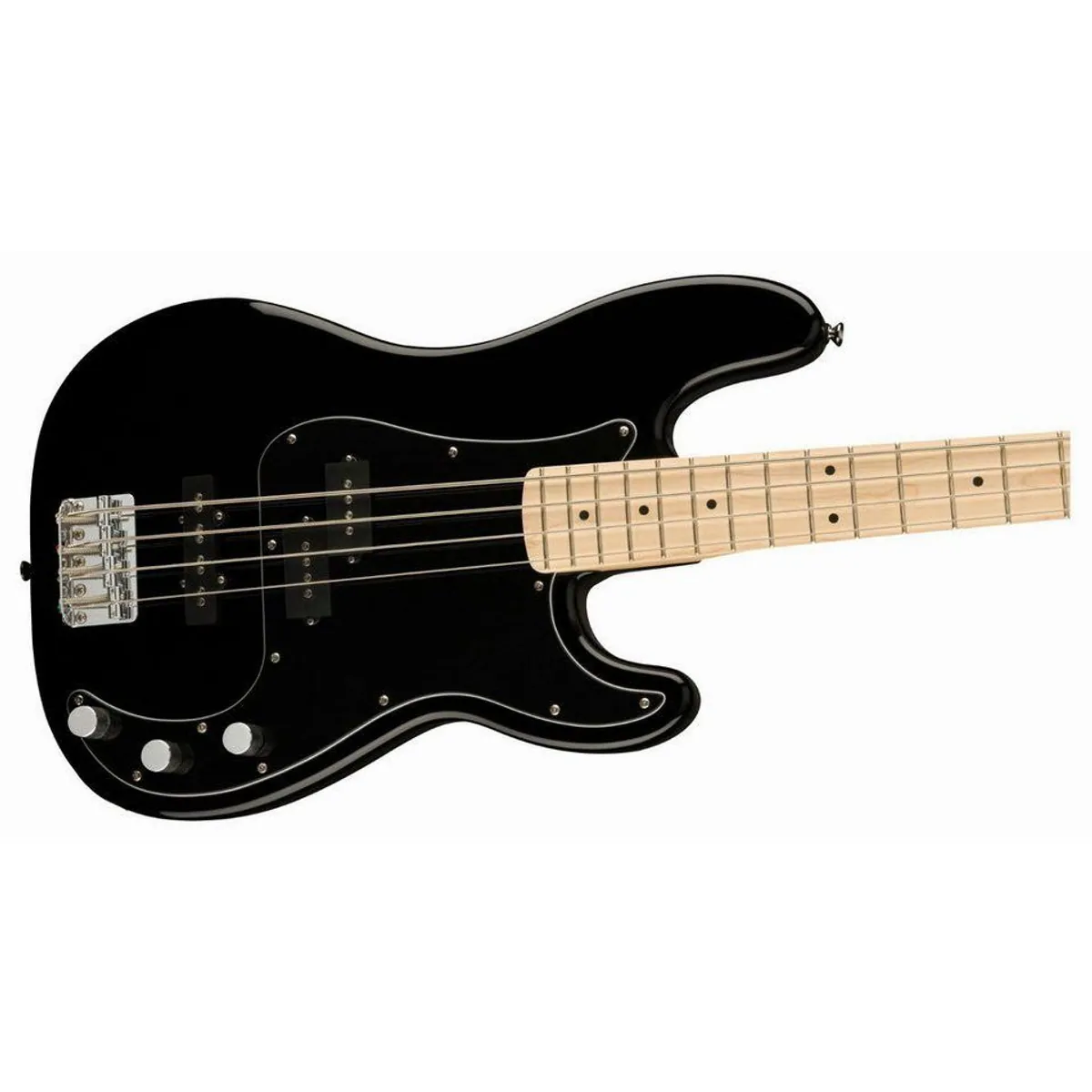 Squier Precision Bass PJ MN Black, vielseitige PJ-Pickups, schlanker Aufbau 5