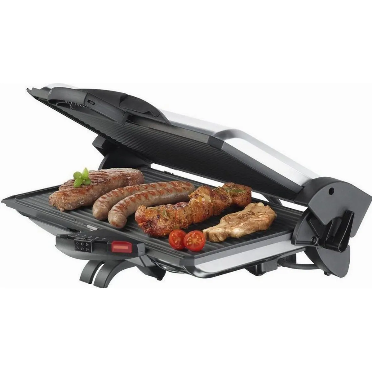 Steba PG 4.4 Kontaktgrill, 2000 W, Temperaturregler bis 250°C, antihaftbeschichtete Grillplatten