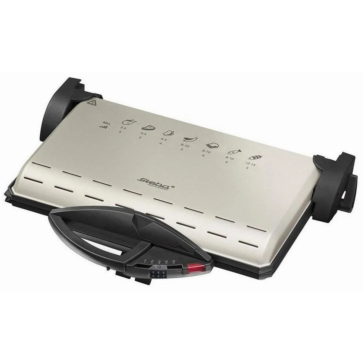 Steba PG 4.4 Kontaktgrill, 2000 W, Temperaturregler bis 250°C, antihaftbeschichtete Grillplatten 4