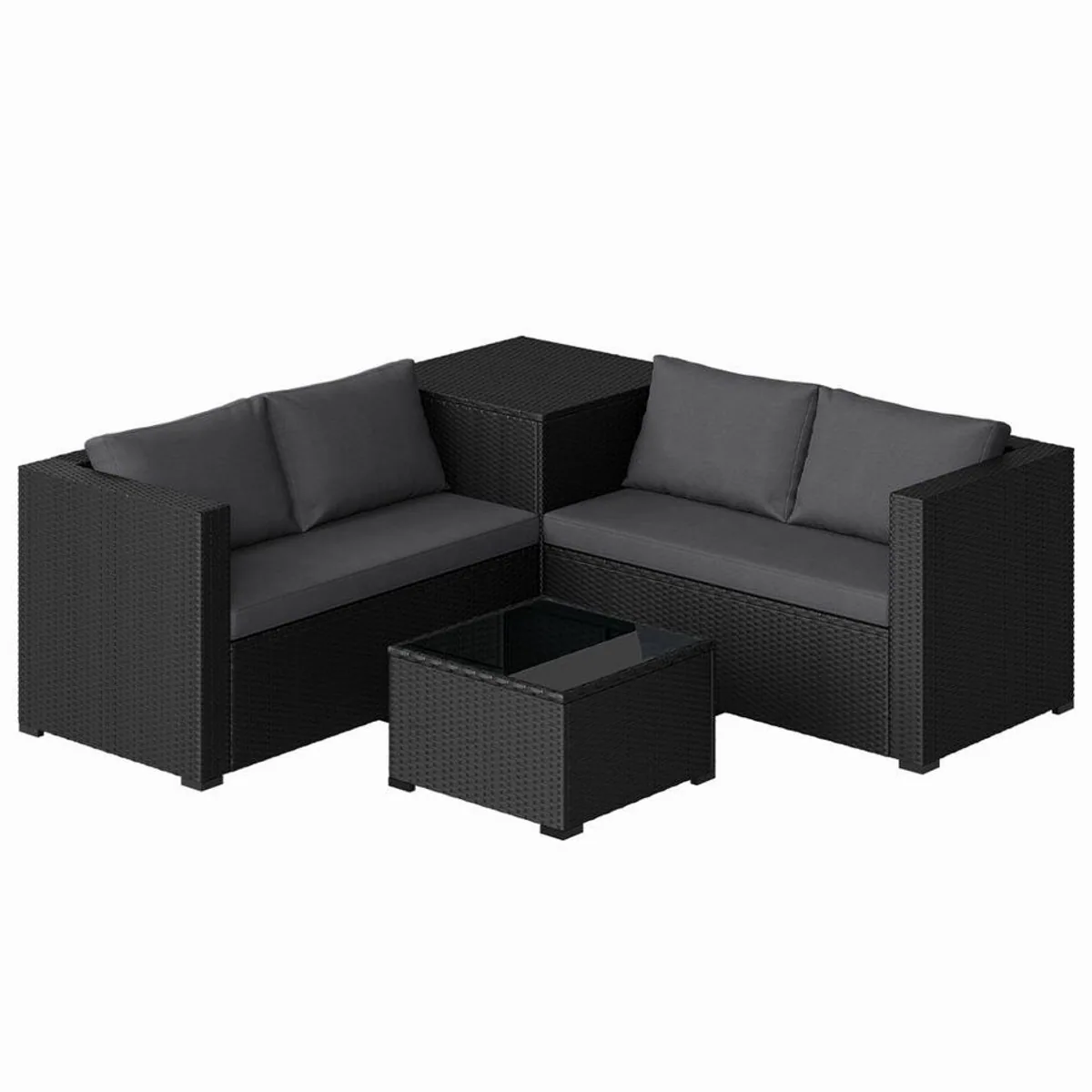 STEELSØN Veloria Sitzgruppe, modulare Lounge für 4 Personen — flexibles Design, wetterfest, integrierte Aufbewahrung 2