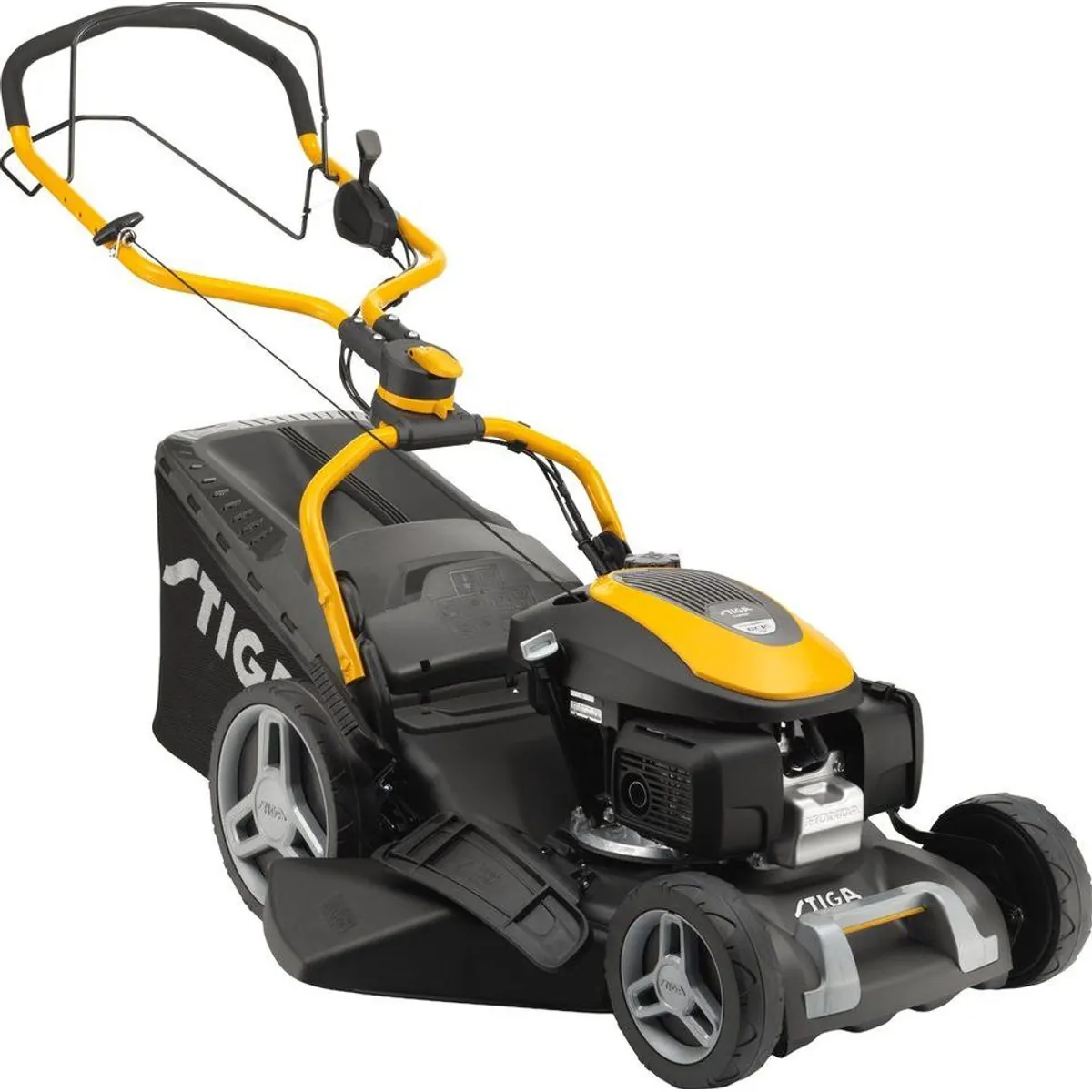 STIGA GARDEN Combi 748 V Benzinrasenmäher, 46 cm Schnittbreite, HONDA-Motor, 4-in-1 Funktion