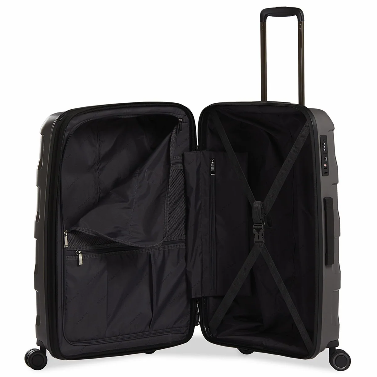 Stratic Hartschalen-Trolley Straw +, bruchfest, TSA-Schloss, 360° Rollen 5