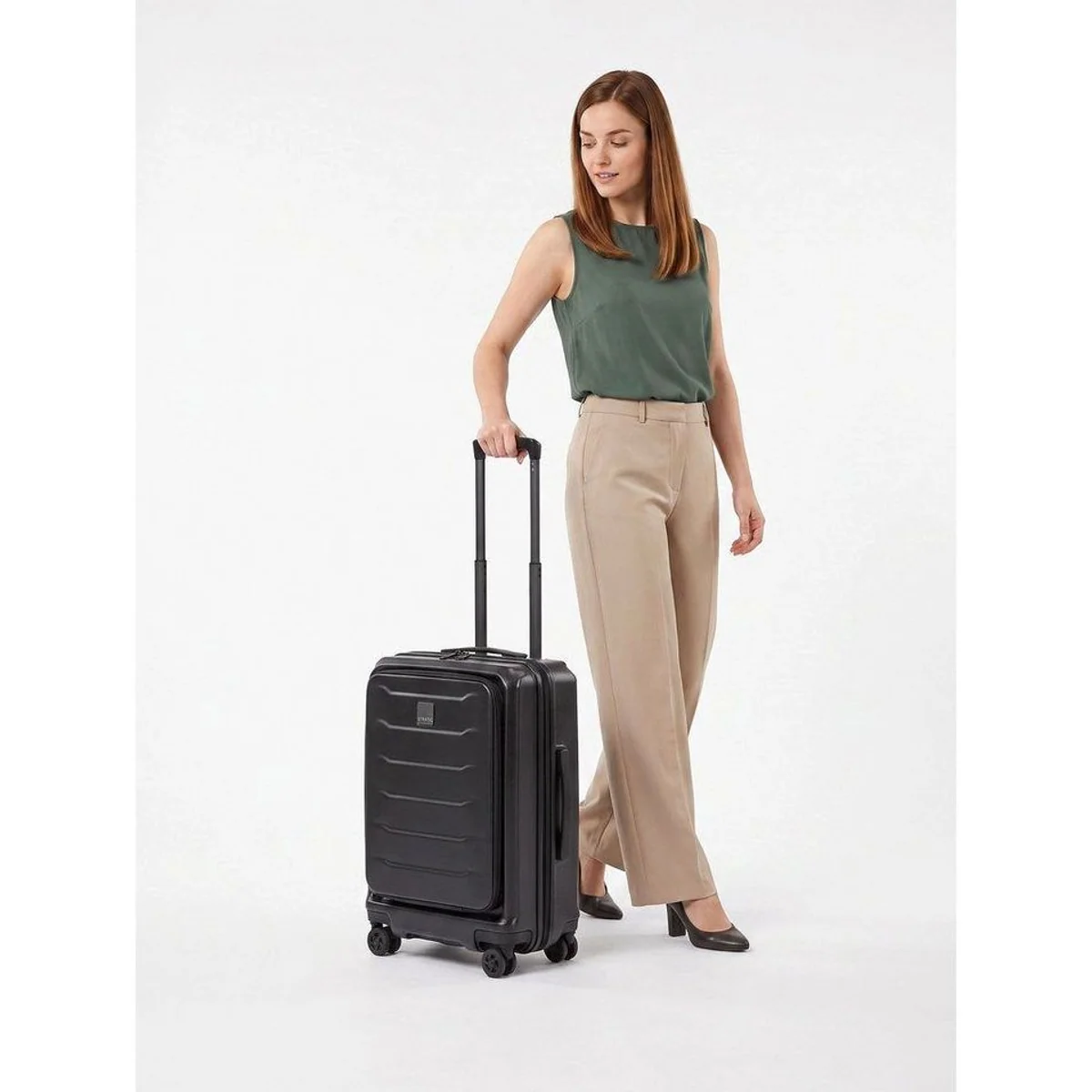 Stratic Phoenix Handgepäck-Trolley, 4 Rollen, robustes Polycarbonat 2