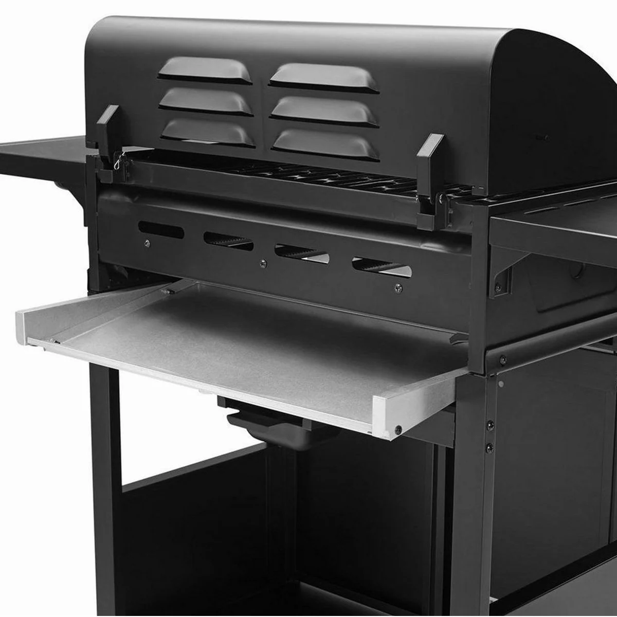 TAINO BASIC 4+1 Gasgrill, Piezozündung, Edelstahl-Brenner, praktische Ablagemöglichkeiten 5