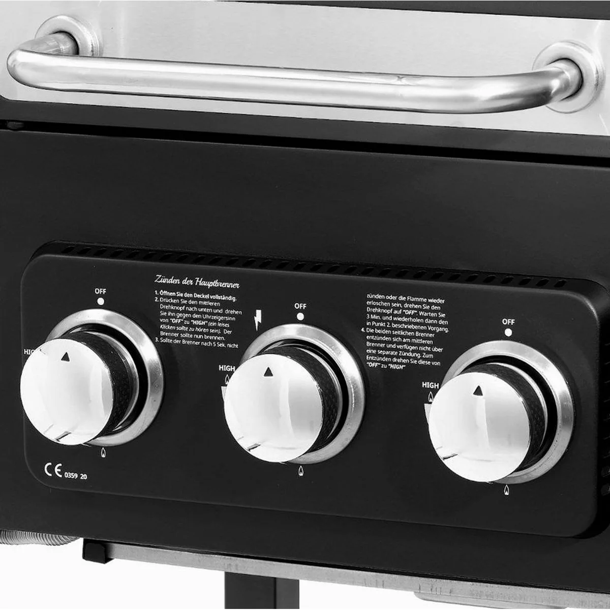 TAINO HERO DUO Holzkohlegrill, höhenverstellbarer Kohlerost, klappbarer Seitentisch, 2in1 Gas & Kohle 5