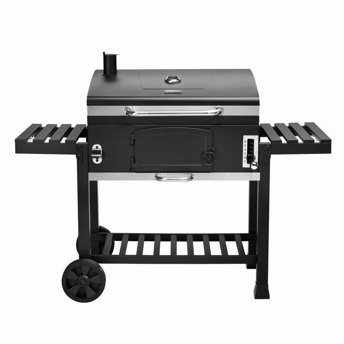 TAINO HERO XXL Holzkohlegrill, große Grillfläche, höhenverstellbare Kohlewanne 5