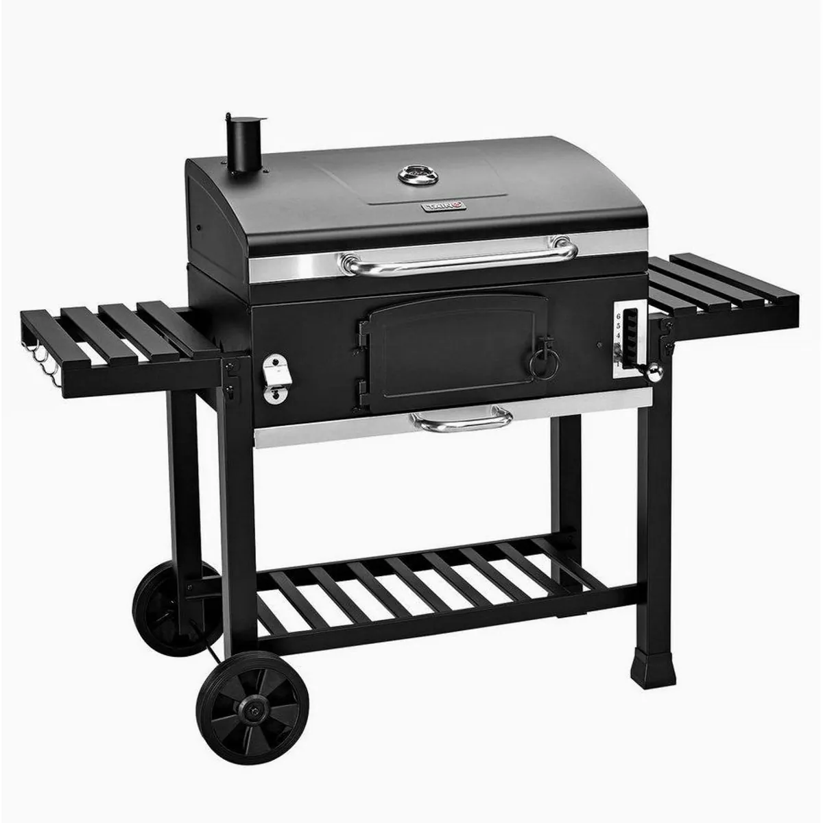 TAINO HERO XXL Holzkohlegrill, vielseitig, mit Abdeckhaube und Grillplatte 2