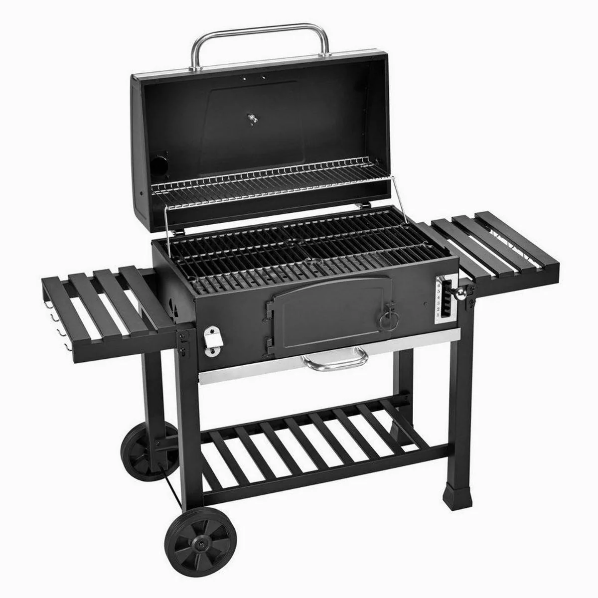 TAINO HERO XXL Holzkohlegrill, vielseitig, mit Abdeckhaube und Grillplatte 3