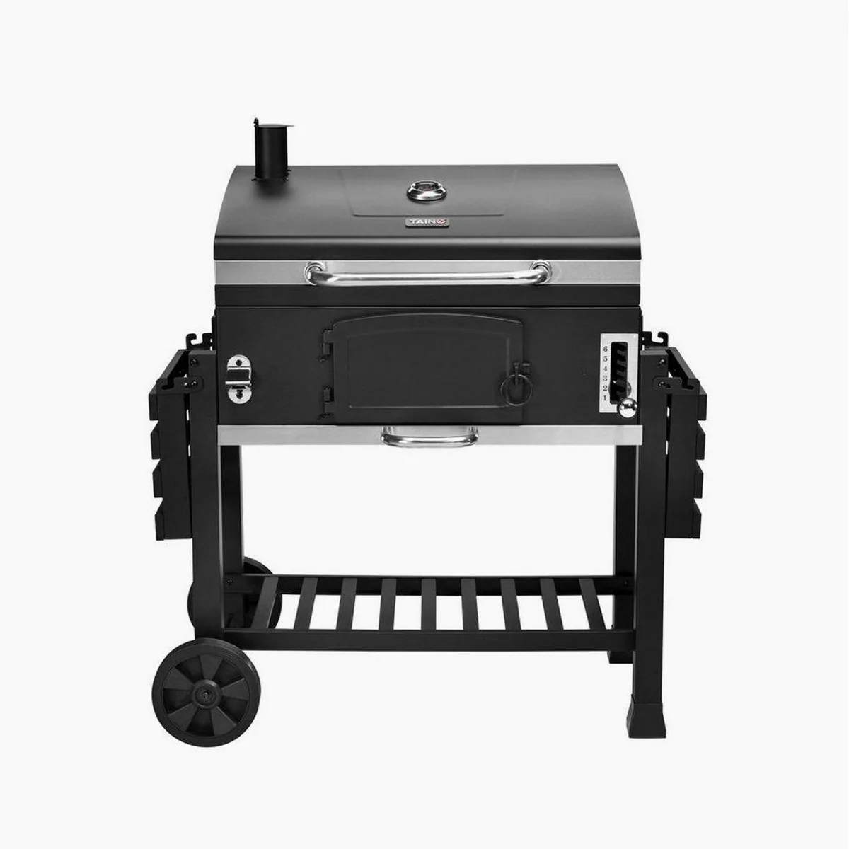 TAINO HERO XXL Holzkohlegrill, vielseitig, mit Abdeckhaube und Grillplatte 5