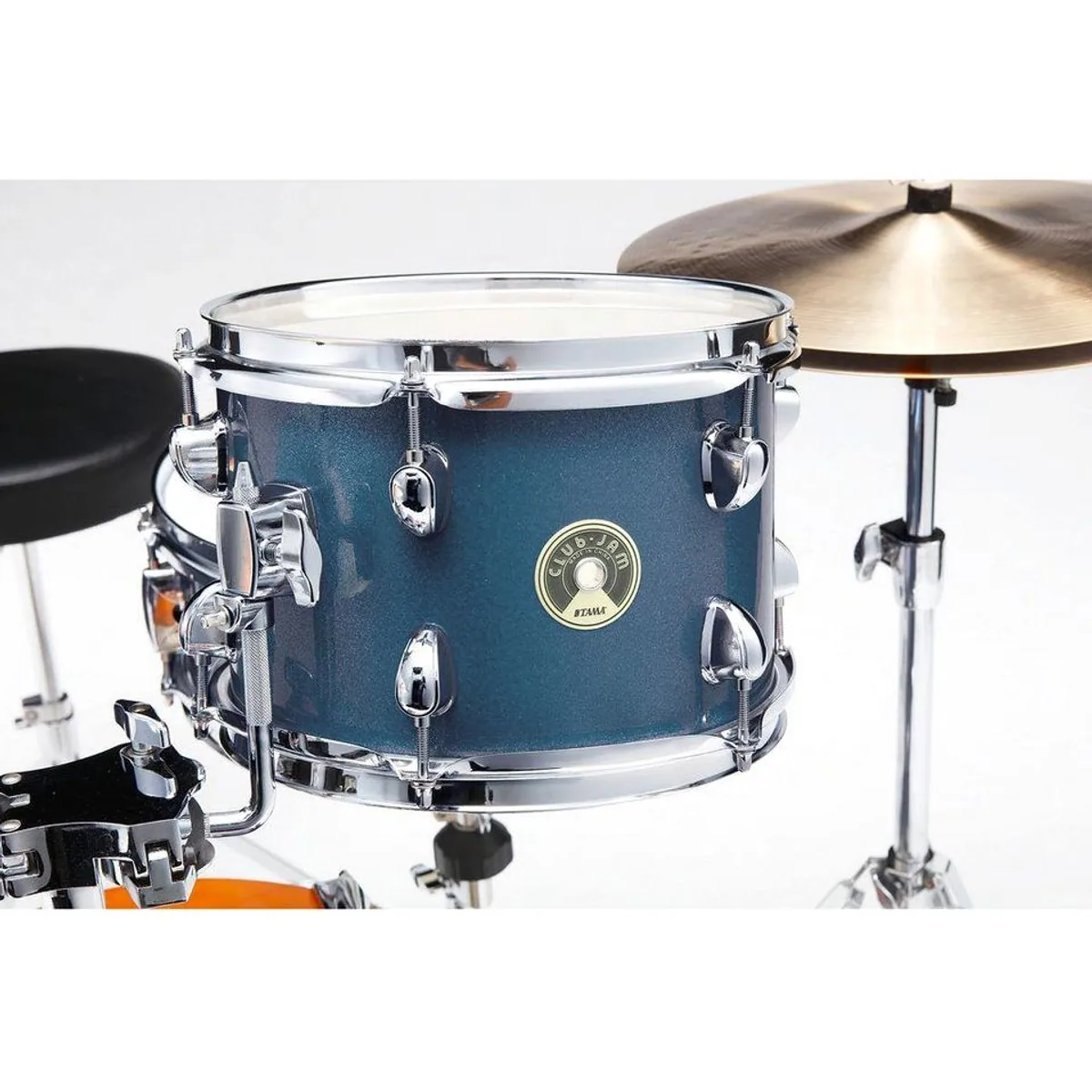 Tama LJK48H4-HLB Club Jam, kompaktes Schlagzeug-Set, inkl. Hardware, Hairline Blue 3