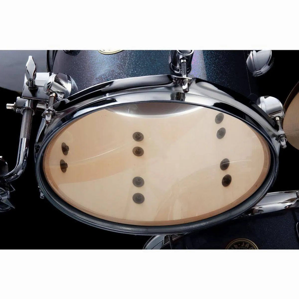 Tama LJK48H4-HLB Club Jam, kompaktes Schlagzeug-Set, inkl. Hardware, Hairline Blue 4