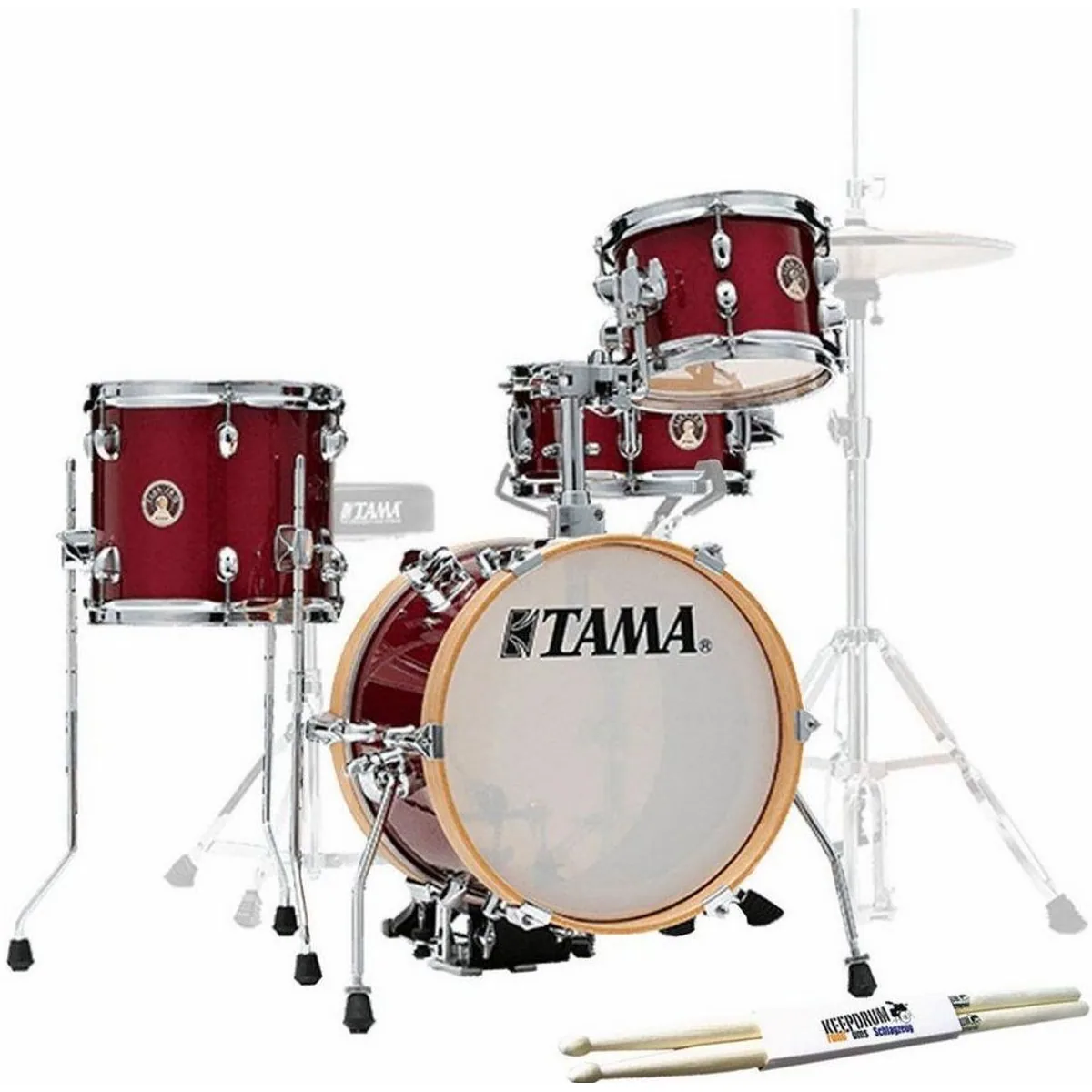 Tama LJK44S-CPM Club Jam Schlagzeug, kompakt, authentischer Sound, inkl. Drumsticks