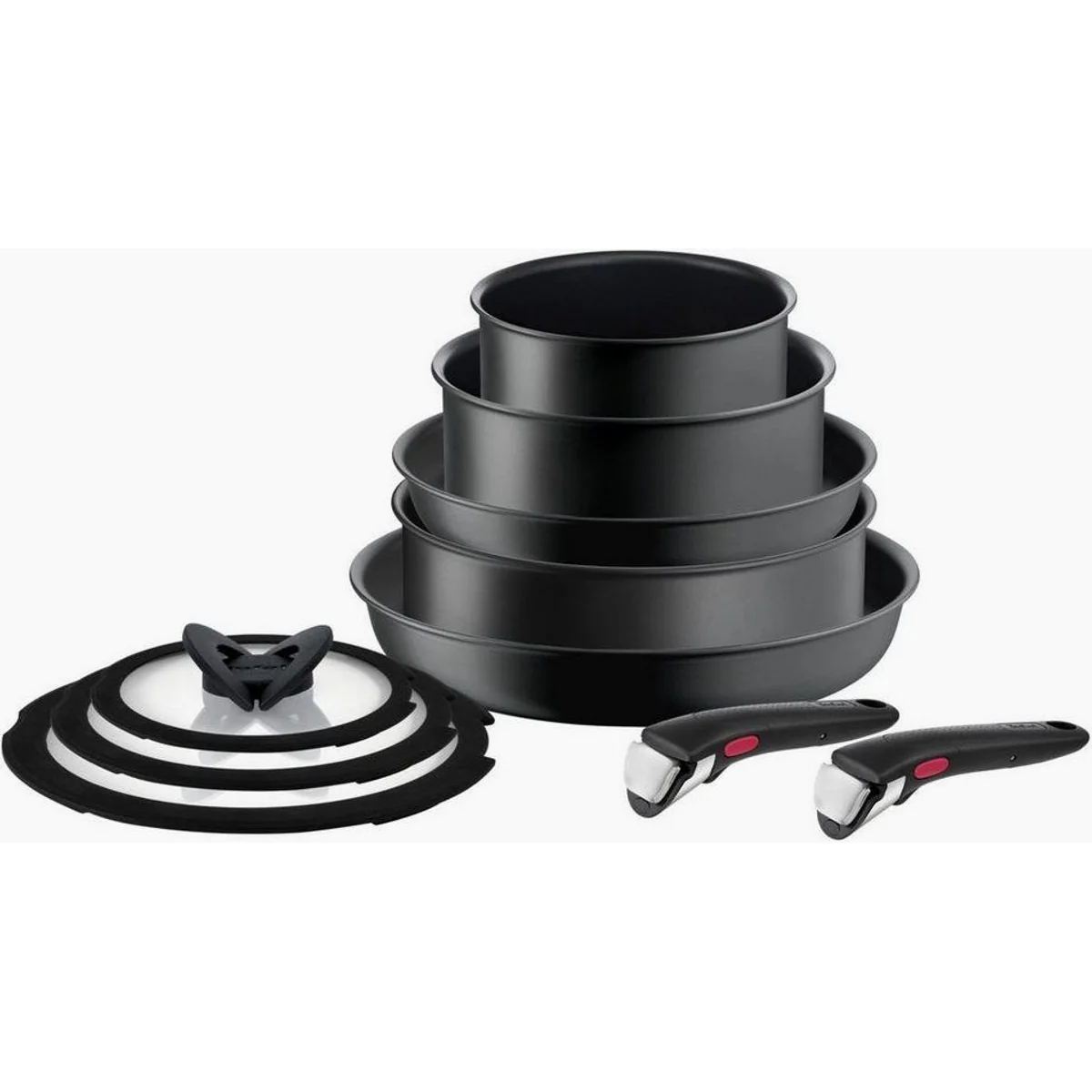 Tefal Ingenio Ultimate Topf-Set, abnehmbarer Griff, stapelbar – platzsparend und langlebig