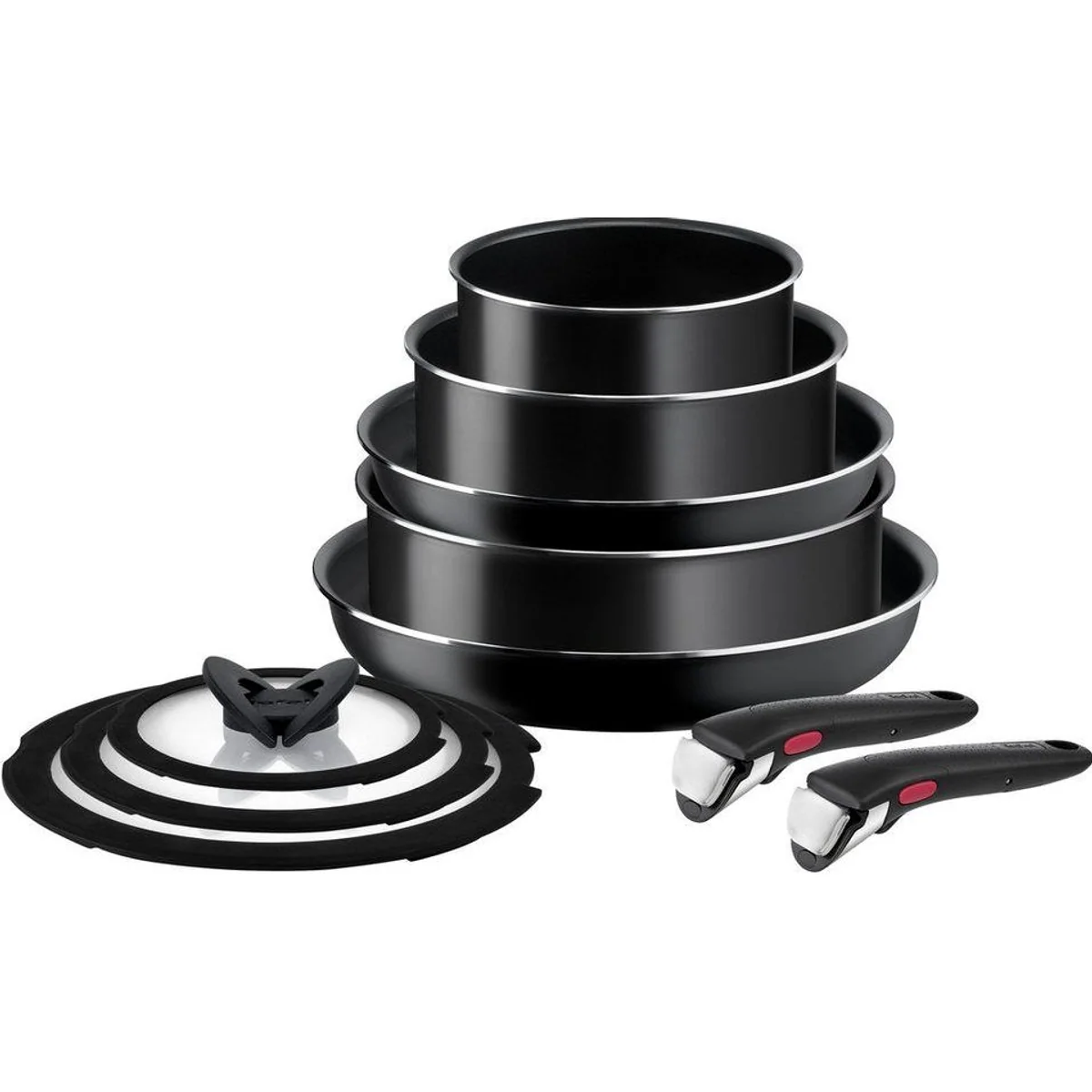 Tefal Ingenio Easy Cook & Clean Set, 10-teilig, abnehmbarer Griff, Antihaftversiegelung