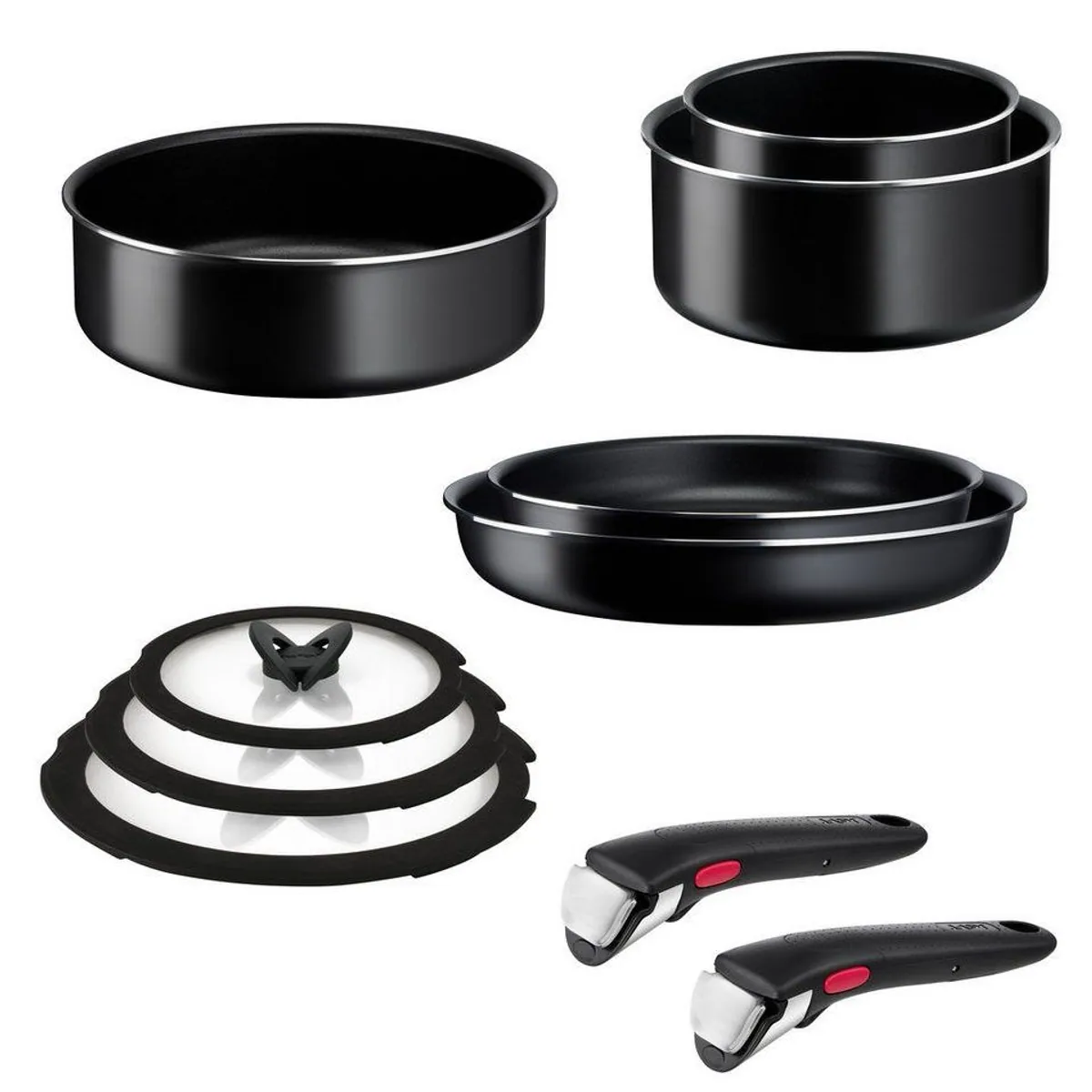 Tefal Ingenio Easy Cook & Clean Set, 10-teilig, abnehmbarer Griff, Antihaftversiegelung 2