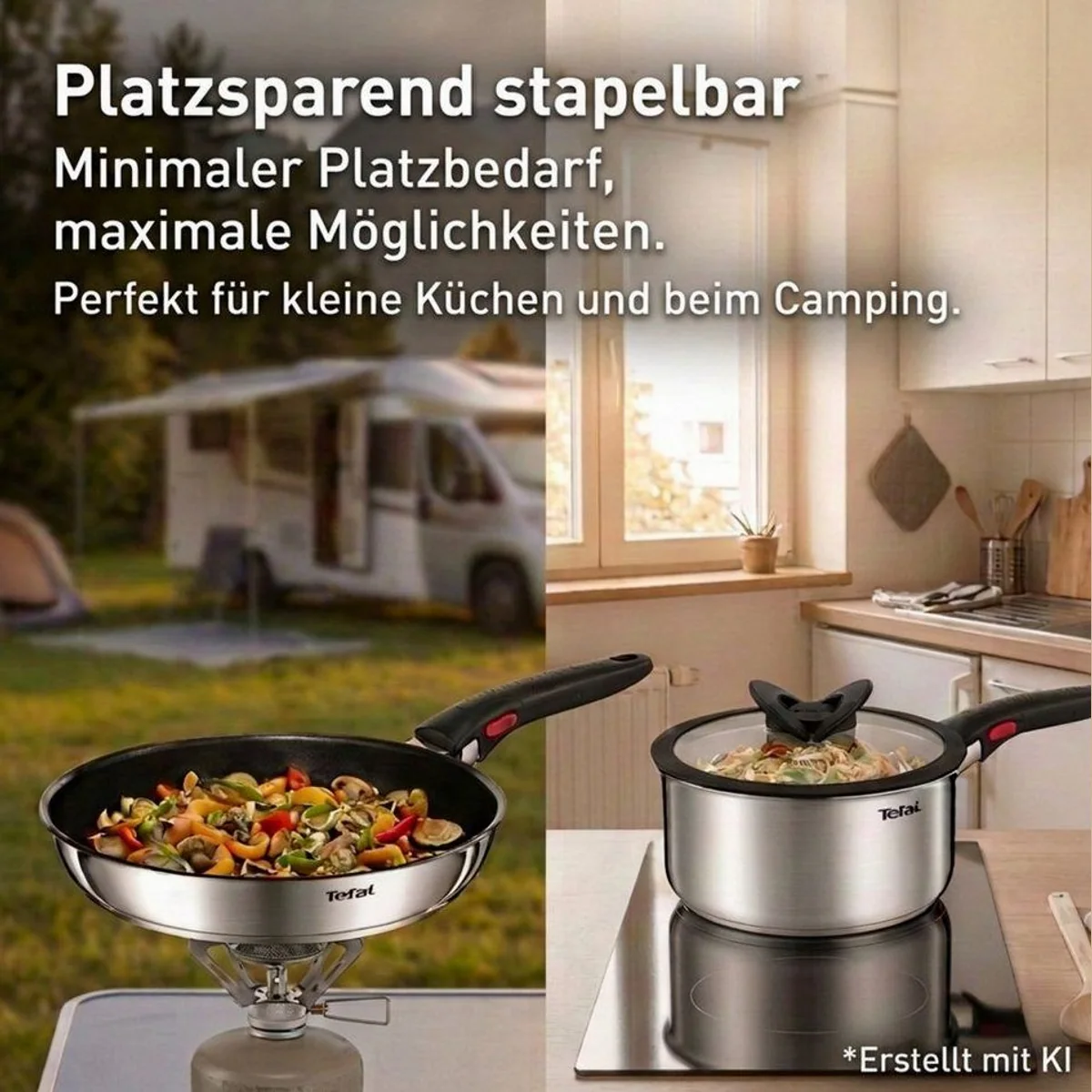 Tefal Ingenio Emotion Pfannen-Set, 22-teilig, vielseitig und platzsparend 3
