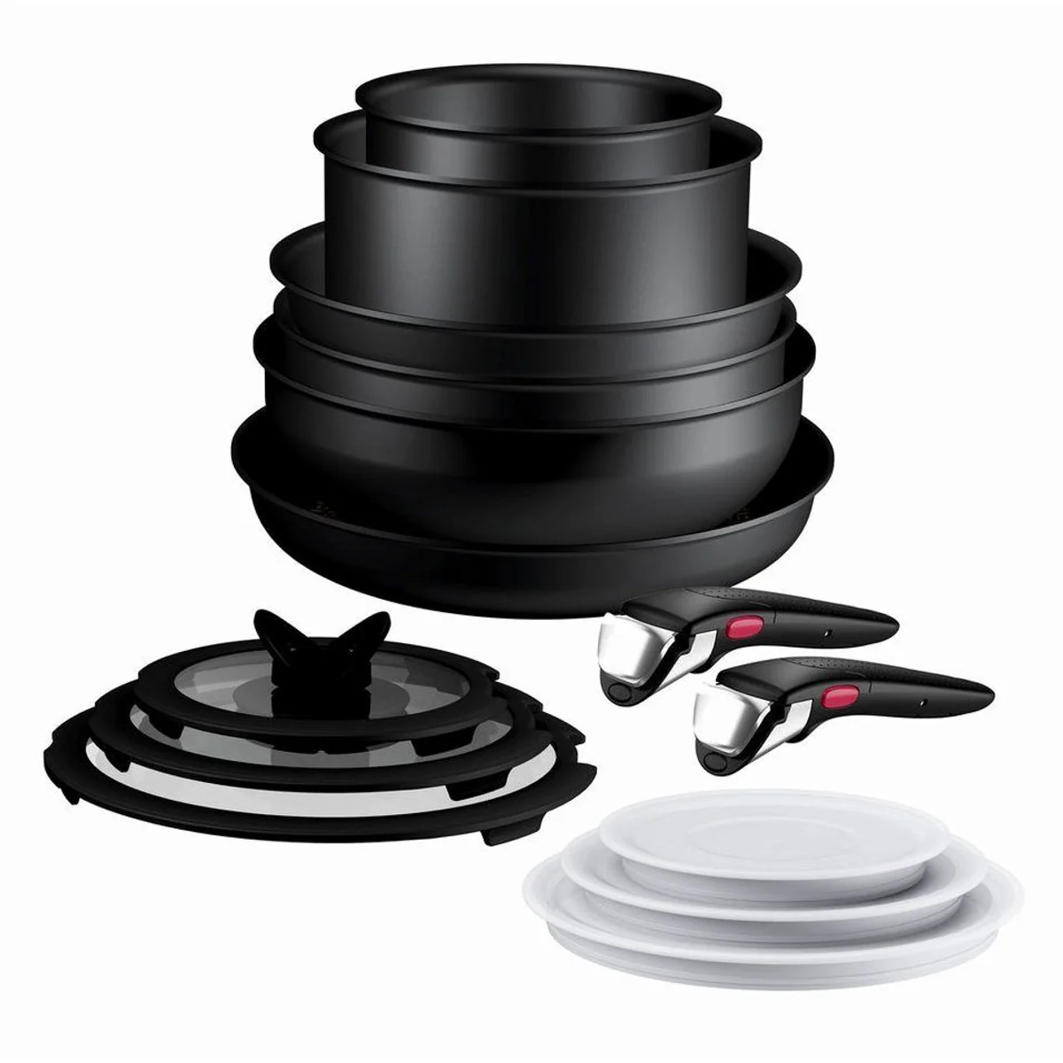 Tefal Ingenio Excellence Fusion Pfannen-Set, 14-teilig, stapelbar, abnehmbarer Griff, Induktion 2