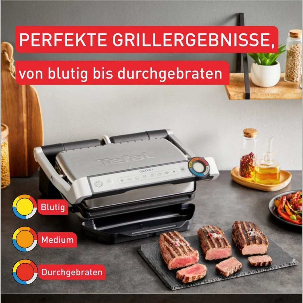 Tefal OptiGrill+ XL Kontaktgrill, 9 Programme, 2000 W, spülmaschinengeeignet 4