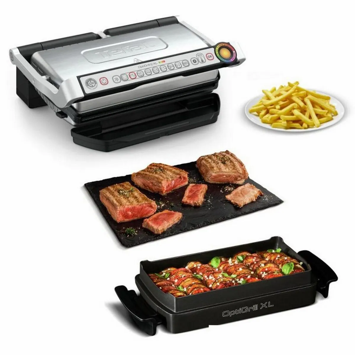 Tefal OptiGrill+ XL, 2000 W, 9 automatische Kochprogramme, manuelle Temperatureinstellung 2