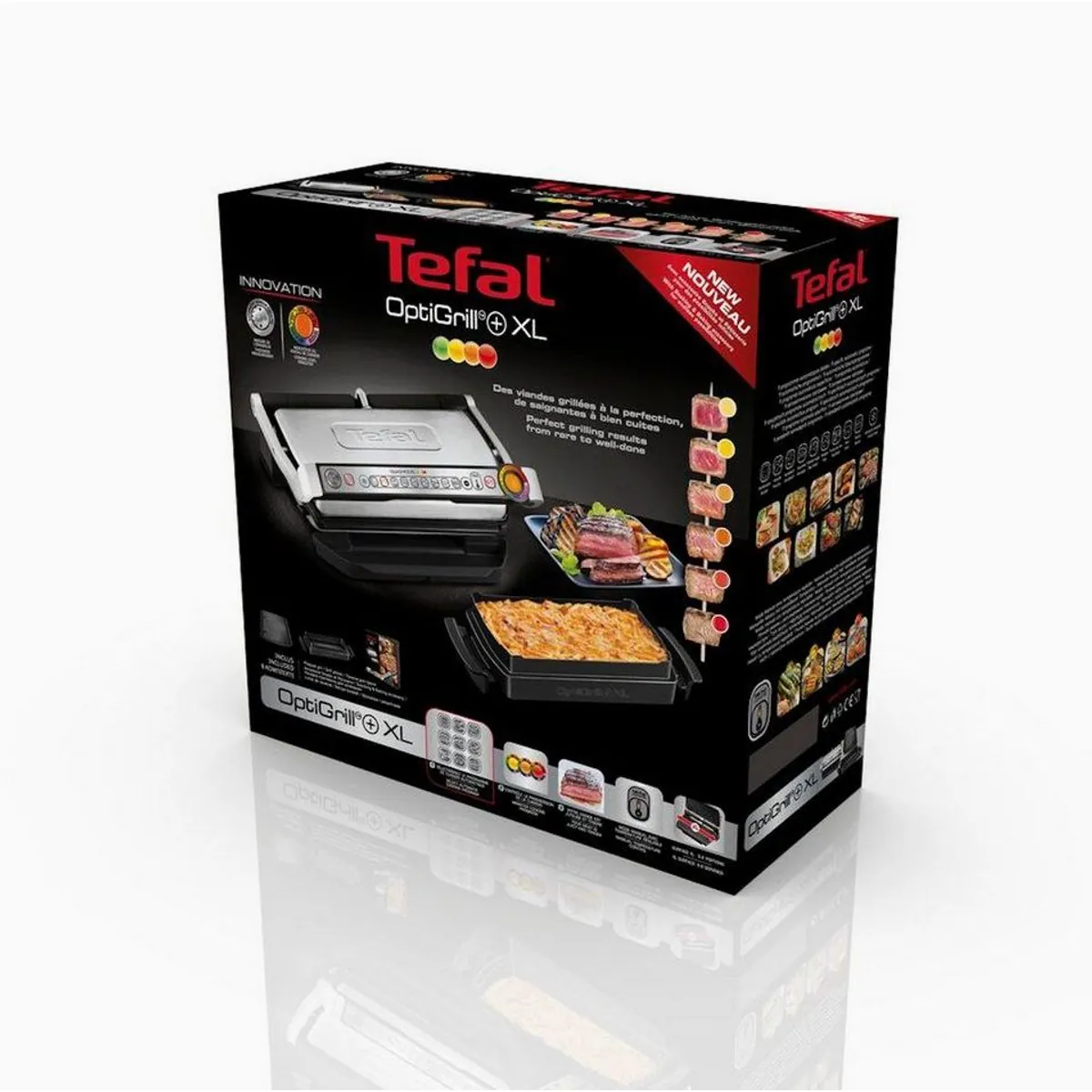 Tefal OptiGrill+ XL, 2000 W, 9 automatische Kochprogramme, manuelle Temperatureinstellung 3