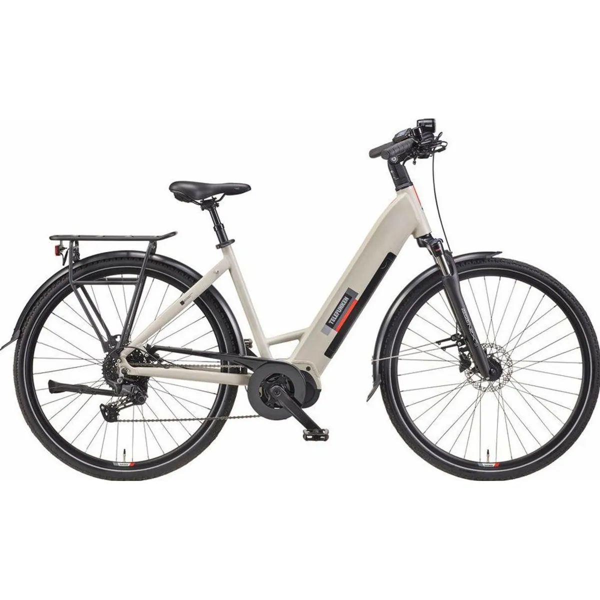 Telefunken RC680 E-Bike Cityrad, 10-Gang Shimano, Mittelmotor, 705,6 Wh