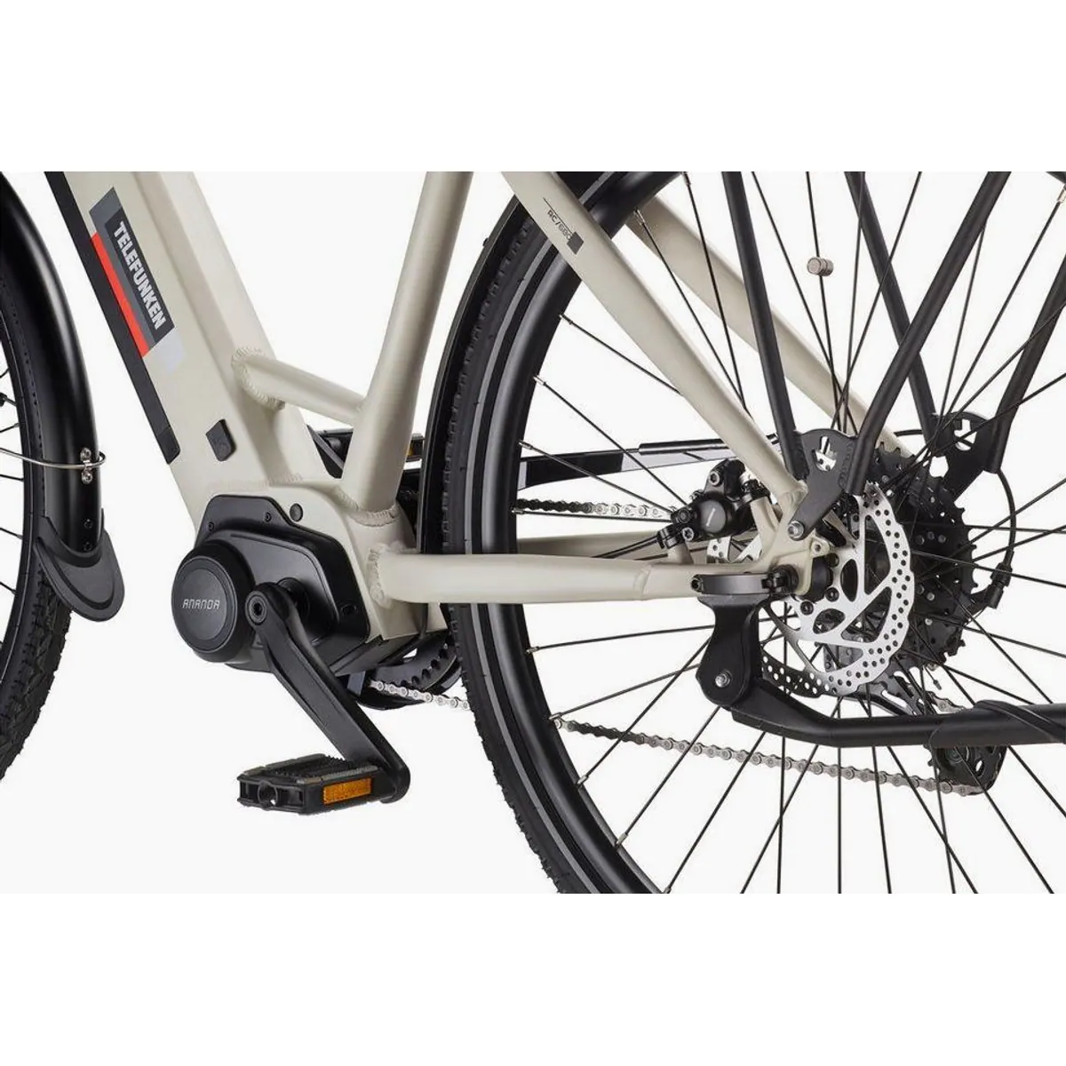 Telefunken RC680 E-Bike Cityrad, 10-Gang Shimano, Mittelmotor, 705,6 Wh 5