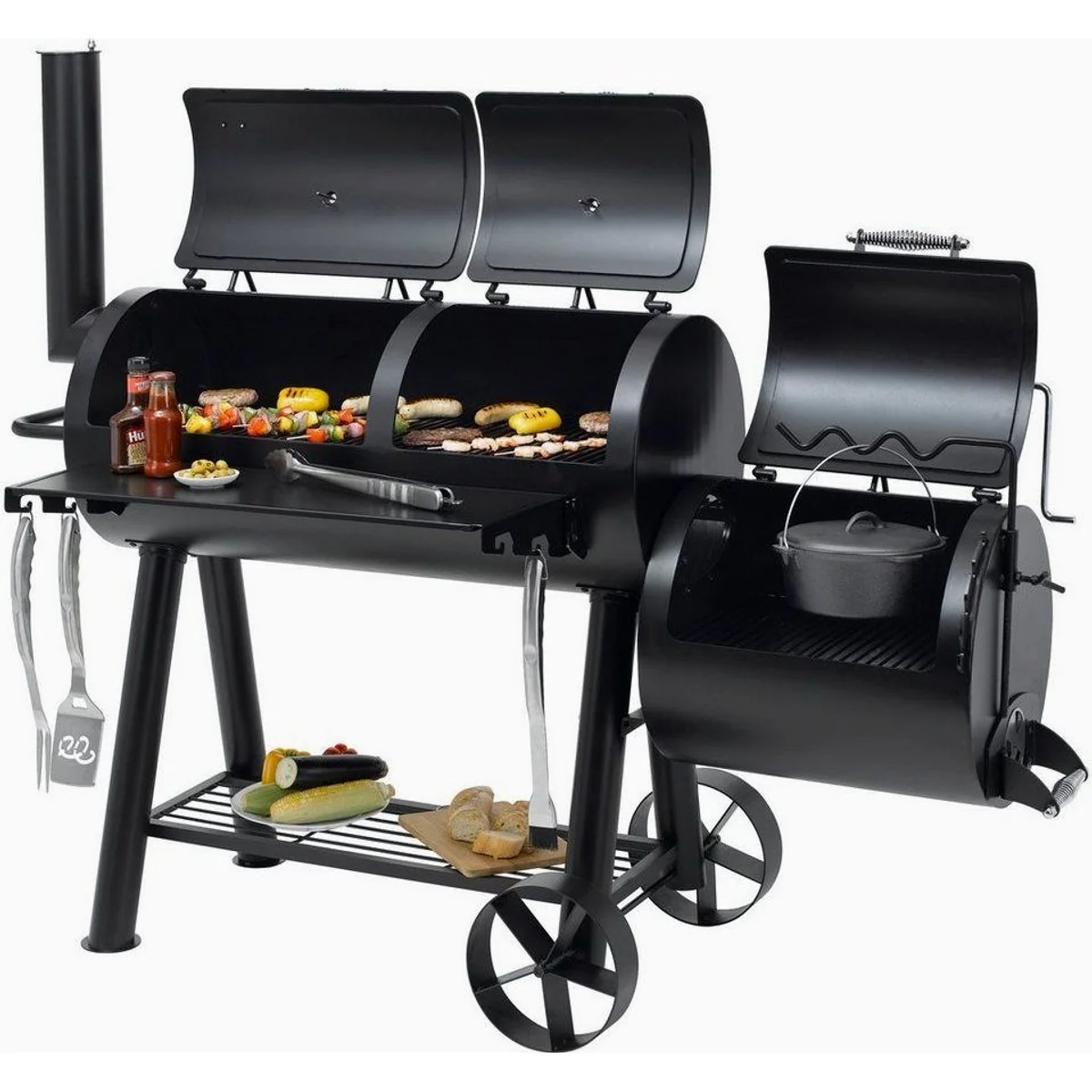Tepro Smoker Indianapolis, vielseitig, robust, mit Thermometer 2