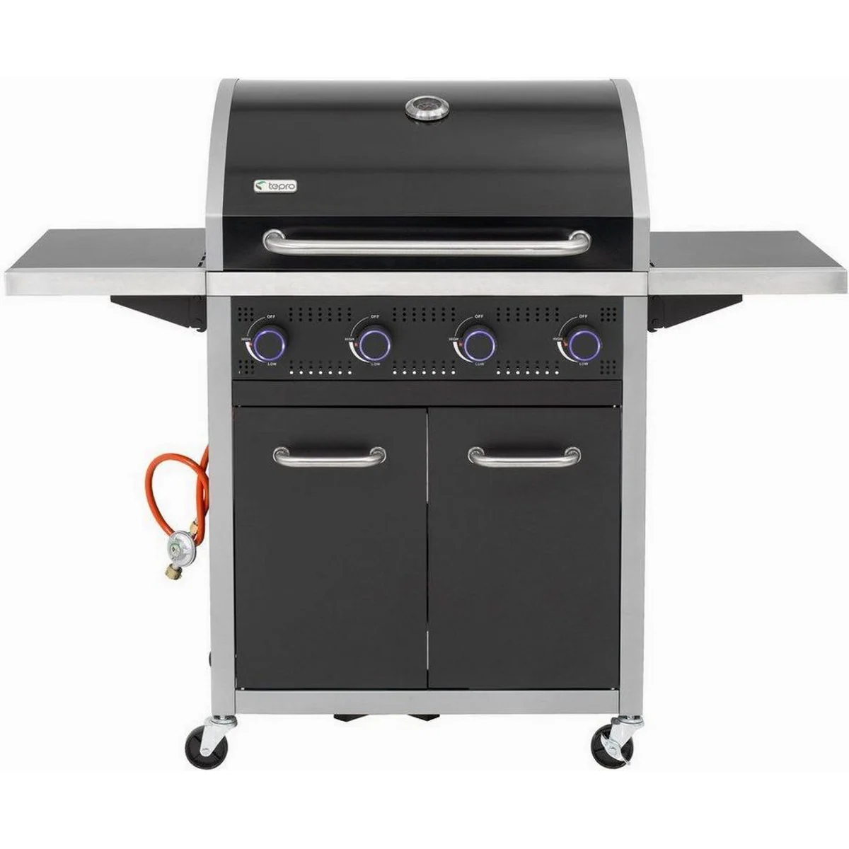 Tepro Gasgrill Seattle 4, großzügige Grillfläche, vier leistungsstarke Brenner 4