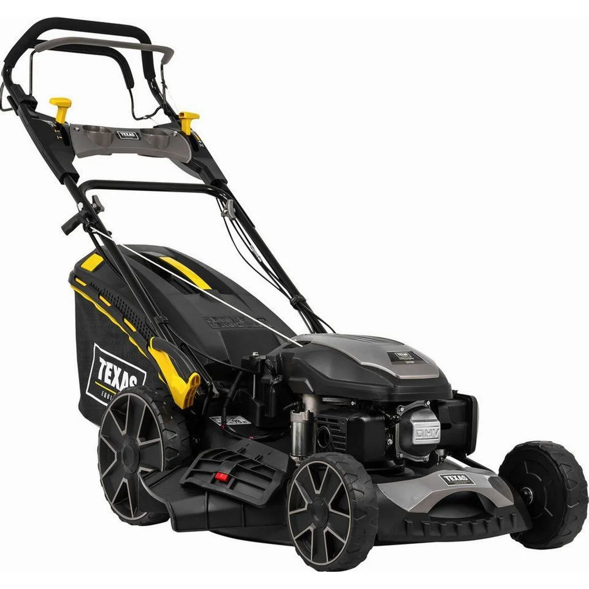 Texas Razor 5161TR/WE Benzinrasenmäher, 51 cm Schnittbreite, Elektrostart, 4-Gang, 65 L Fangkorb