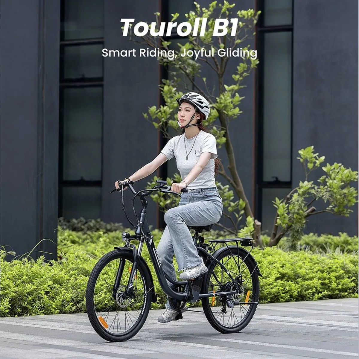 Touroll B1 E-Bike, 250 W Motor, 90 km Reichweite, 7-Gang Shimano — ideal für Pendler 2