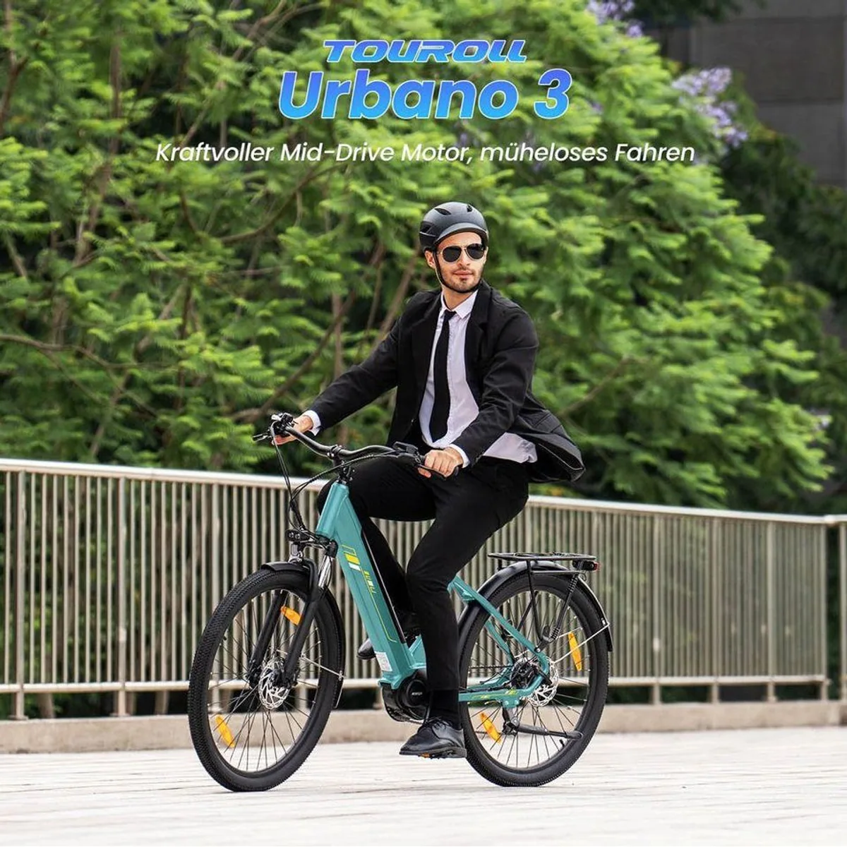 Touroll Urbano 3 E-Bike, 250W Mittelmotor, 7-Gang Shimano, 468 Wh Akku 2