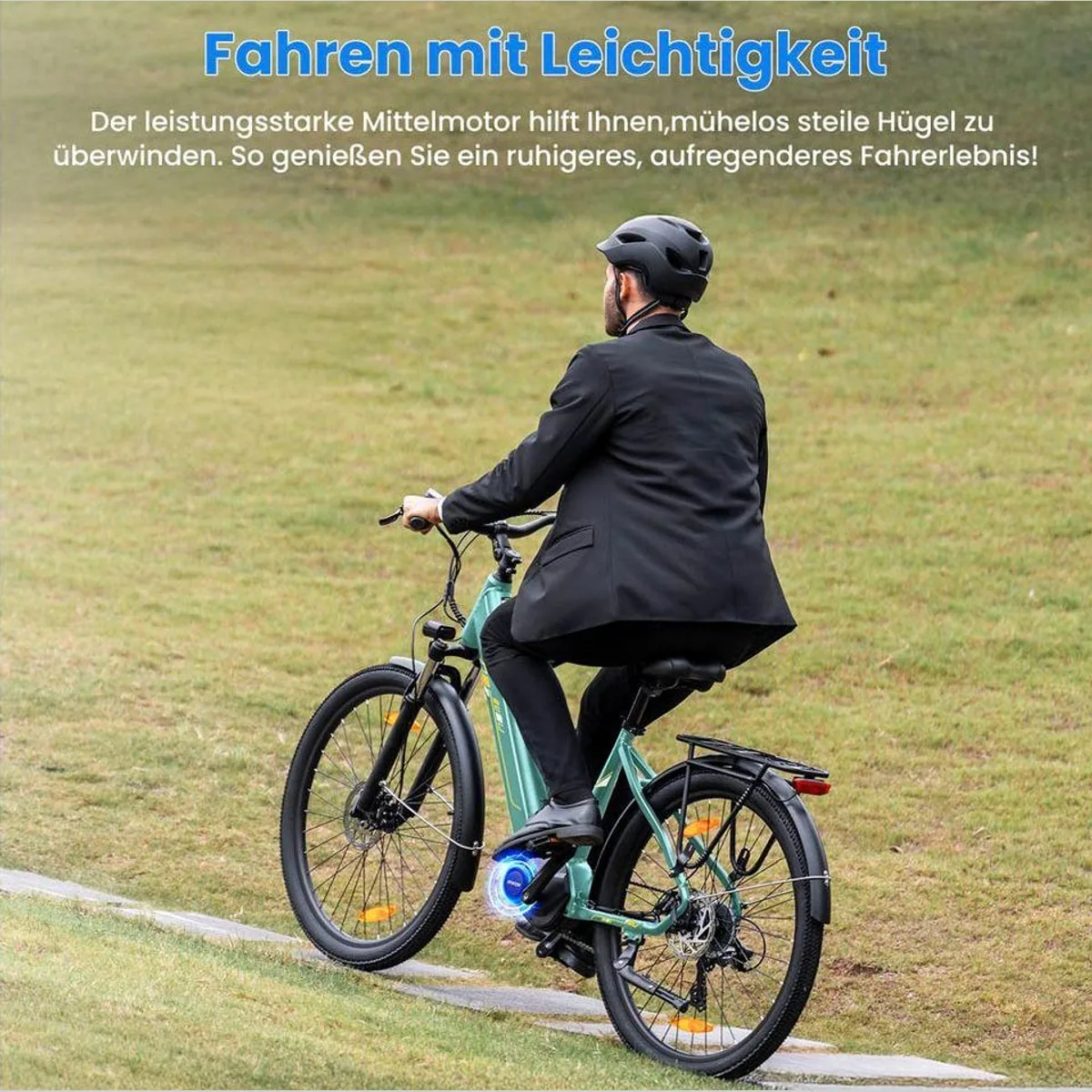 Touroll Urbano 3 E-Bike, 250W Mittelmotor, 7-Gang Shimano, 468 Wh Akku 4